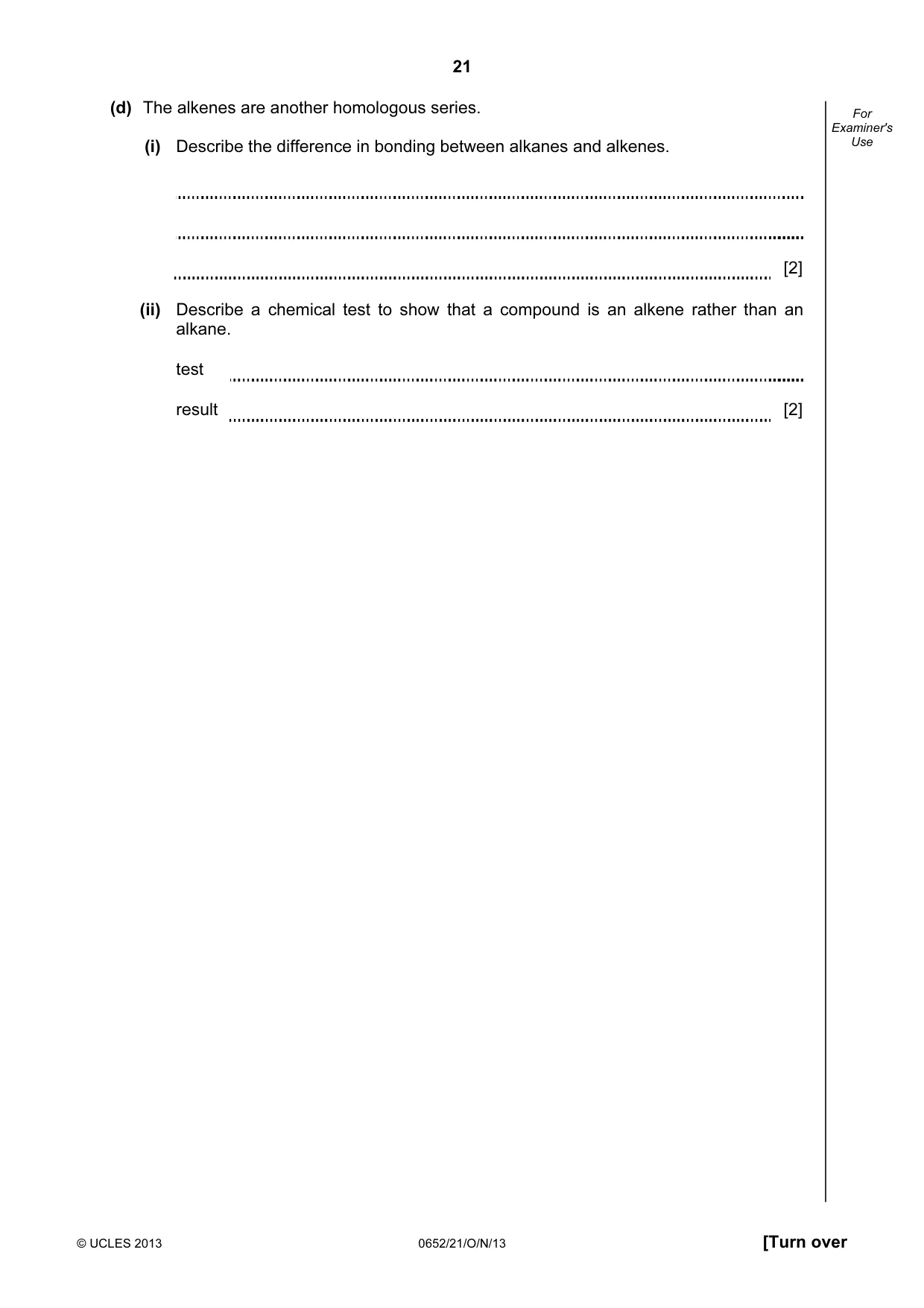 Cambridge IGCSE Physical Science 0652 2013 Oct/Nov Paper 2 · Variant 1 question paper, page 21 of 24