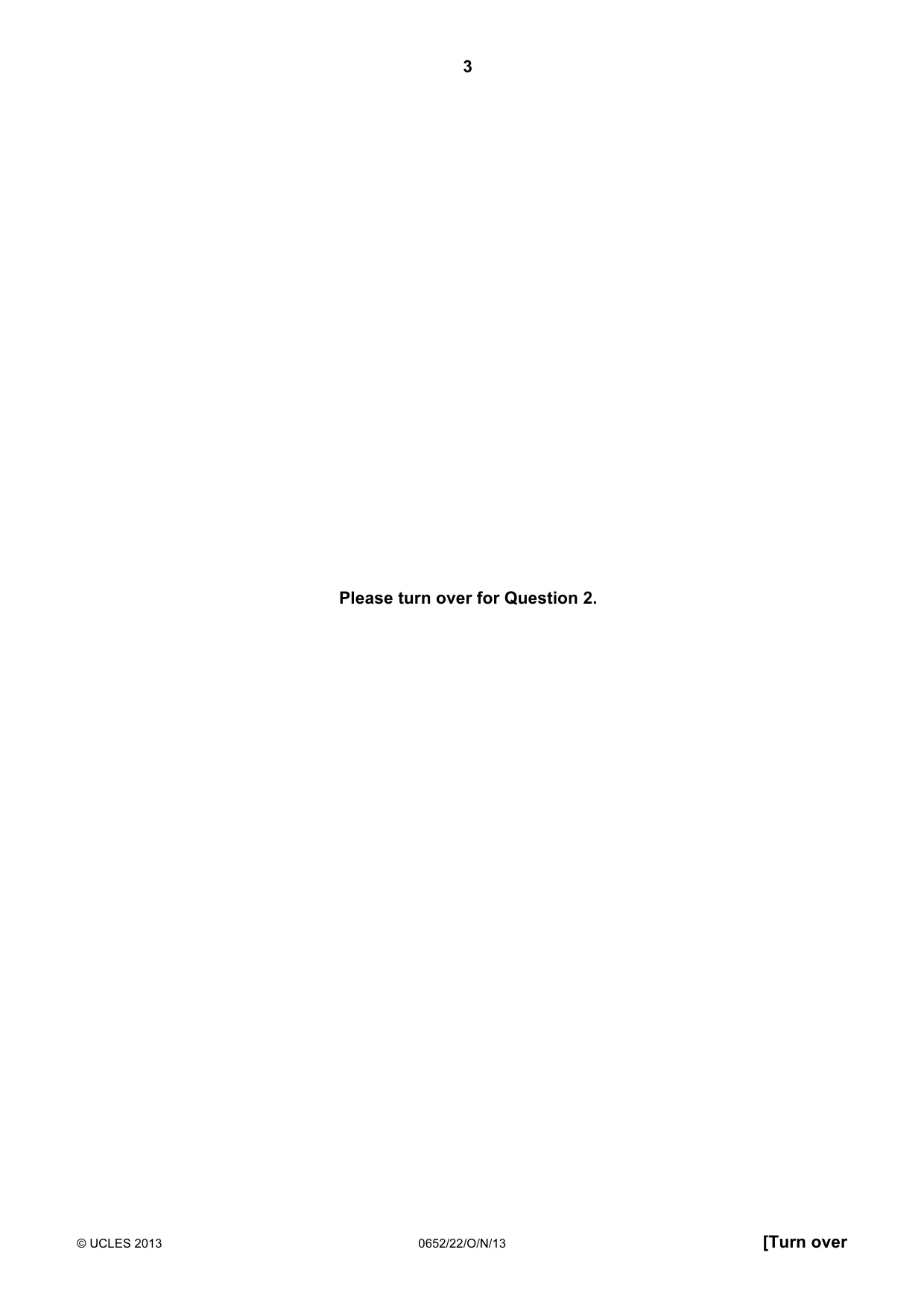 Cambridge IGCSE Physical Science 0652 2013 Oct/Nov Paper 2 · Variant 2 question paper, page 3 of 24