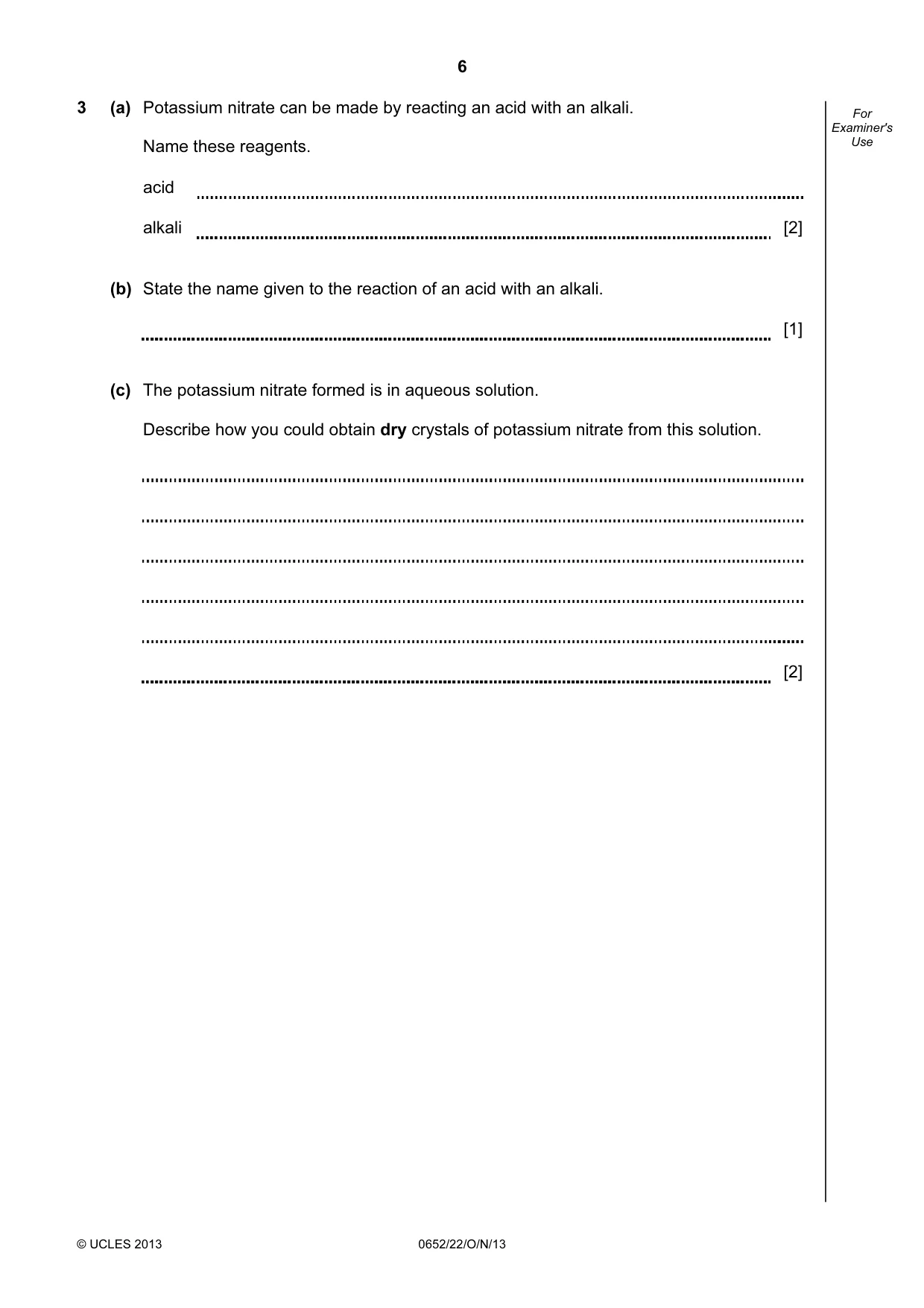 Cambridge IGCSE Physical Science 0652 2013 Oct/Nov Paper 2 · Variant 2 question paper, page 6 of 24