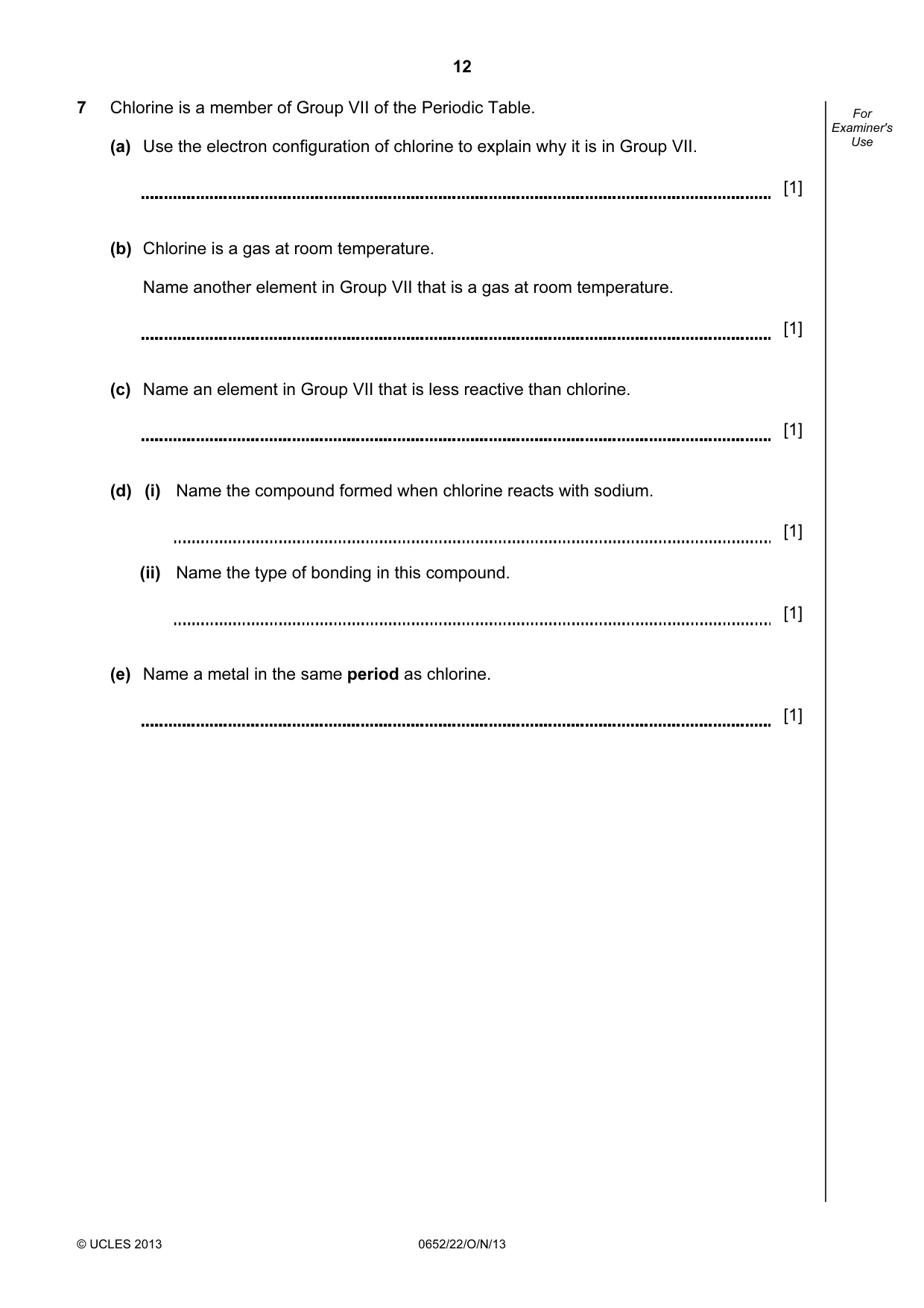 Cambridge IGCSE Physical Science 0652 2013 Oct/Nov Paper 2 · Variant 2 question paper, page 12 of 24