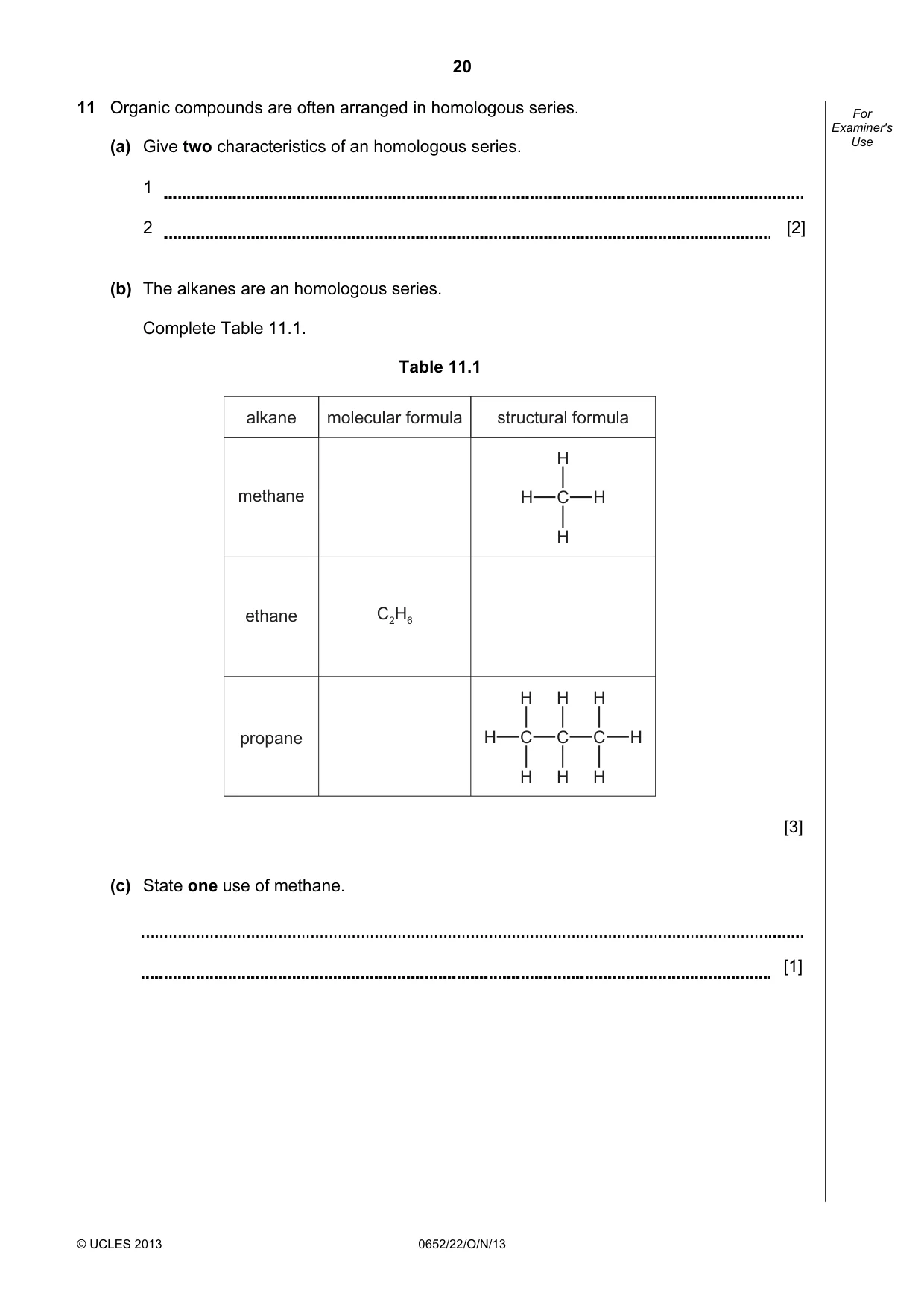 Cambridge IGCSE Physical Science 0652 2013 Oct/Nov Paper 2 · Variant 2 question paper, page 20 of 24