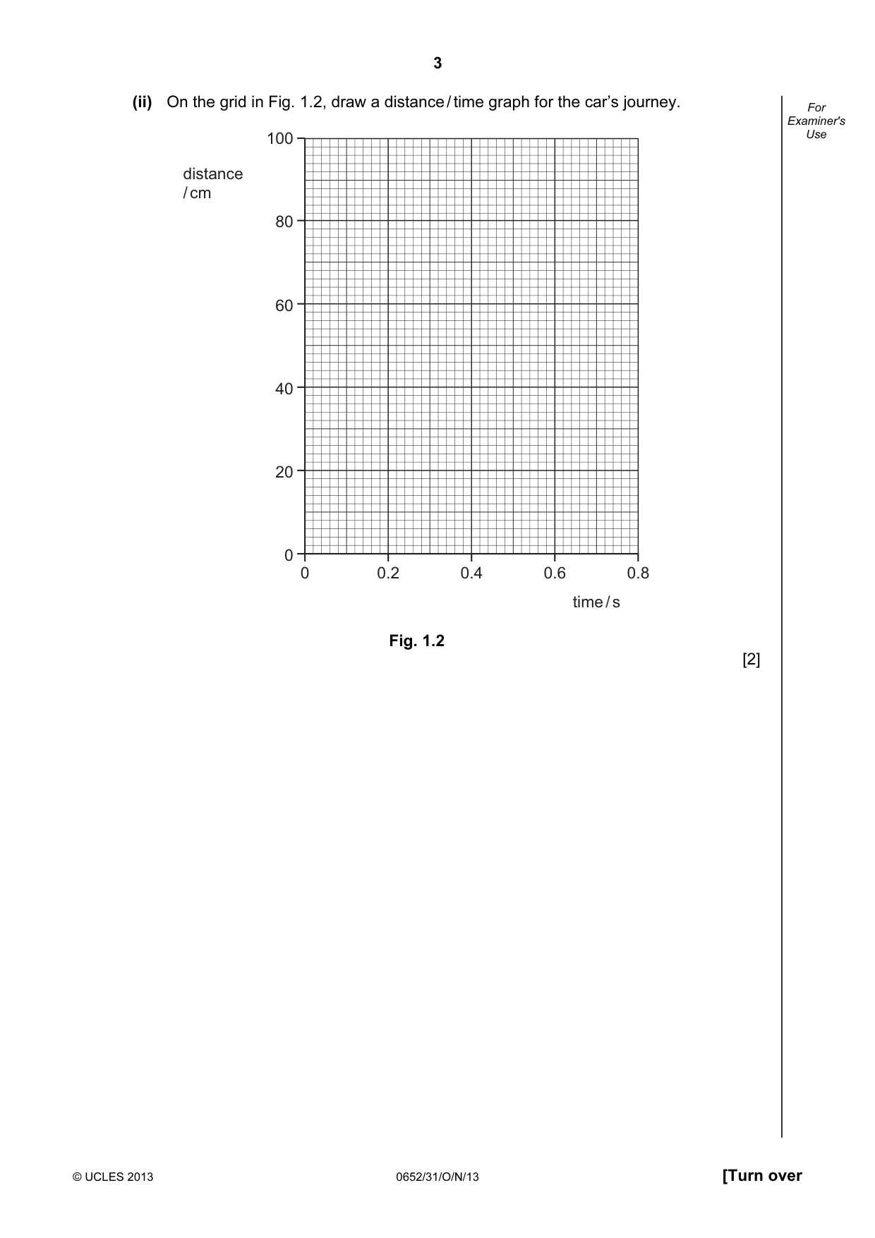 Cambridge IGCSE Physical Science 0652 2013 Oct/Nov Paper 3 · Variant 1 question paper, page 3 of 20