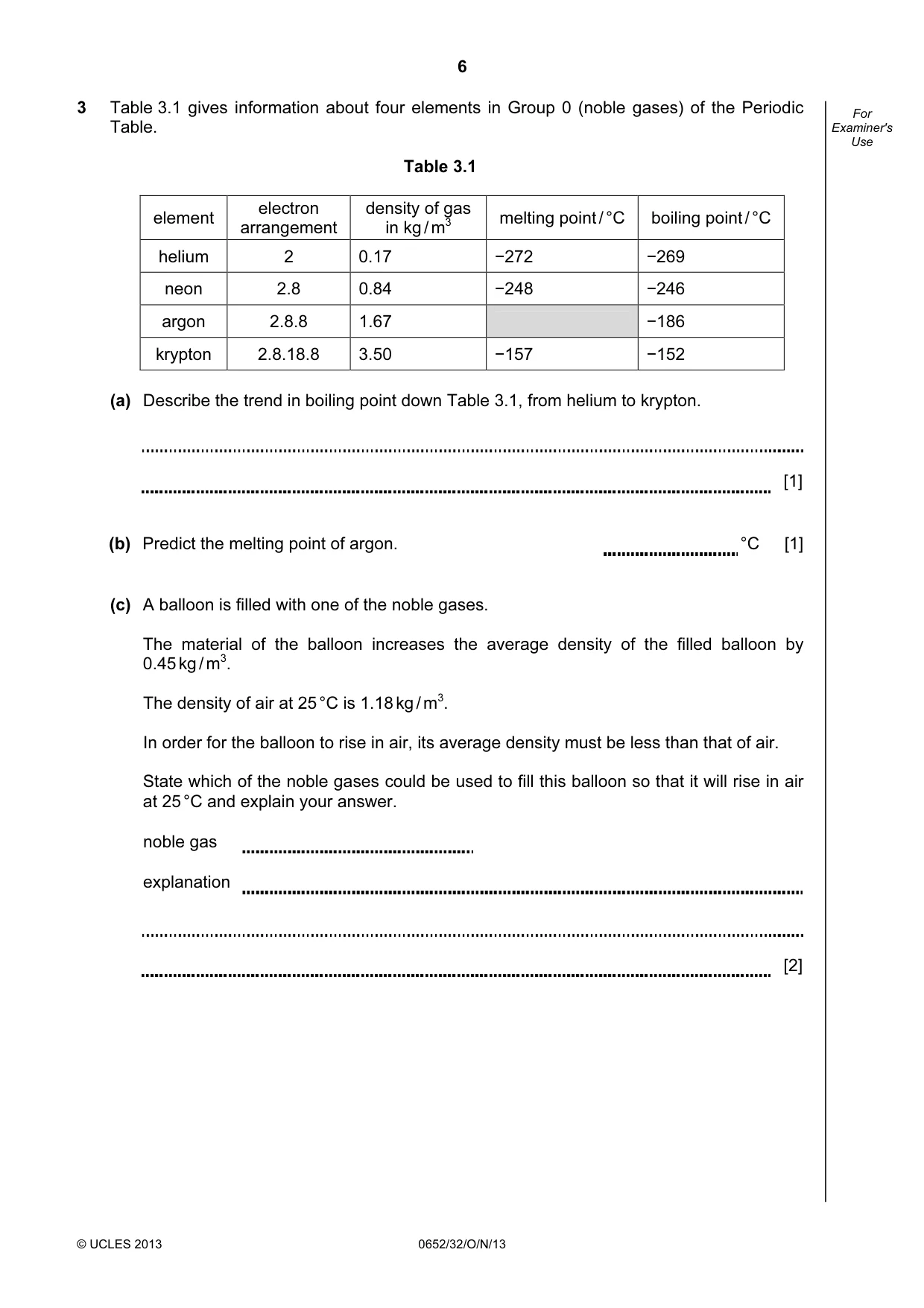 Cambridge IGCSE Physical Science 0652 2013 Oct/Nov Paper 3 · Variant 2 question paper, page 6 of 20