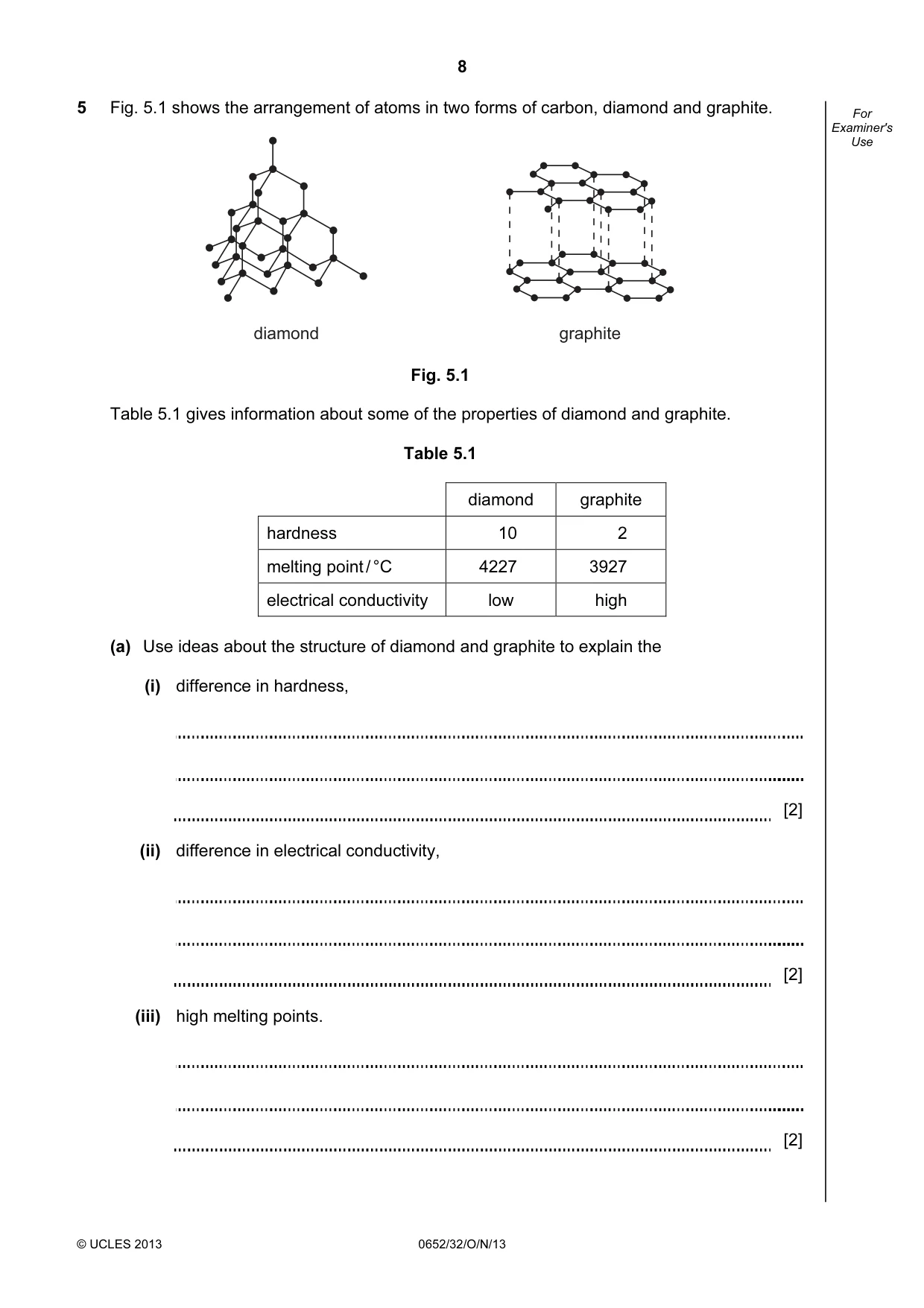 Cambridge IGCSE Physical Science 0652 2013 Oct/Nov Paper 3 · Variant 2 question paper, page 8 of 20