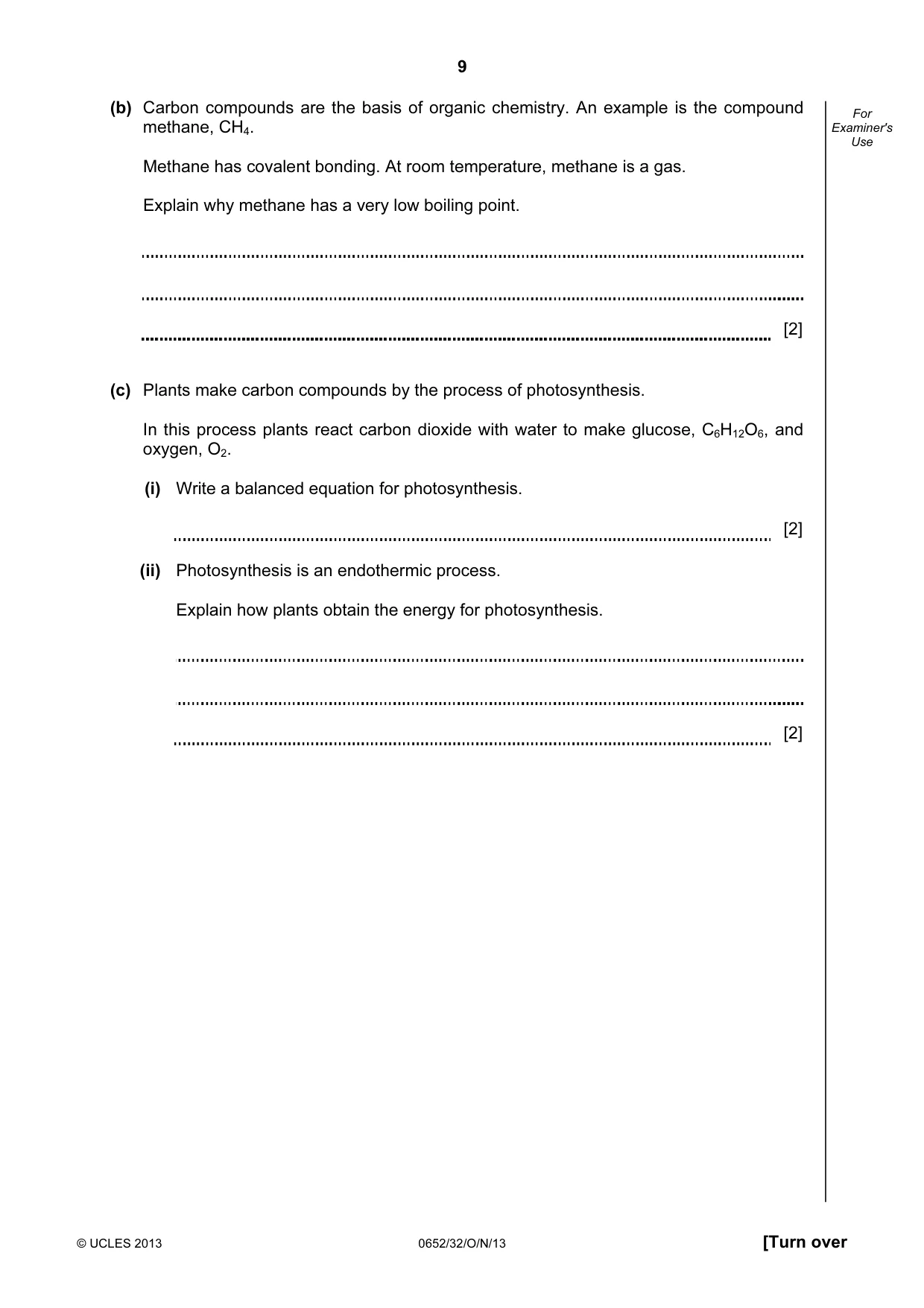 Cambridge IGCSE Physical Science 0652 2013 Oct/Nov Paper 3 · Variant 2 question paper, page 9 of 20