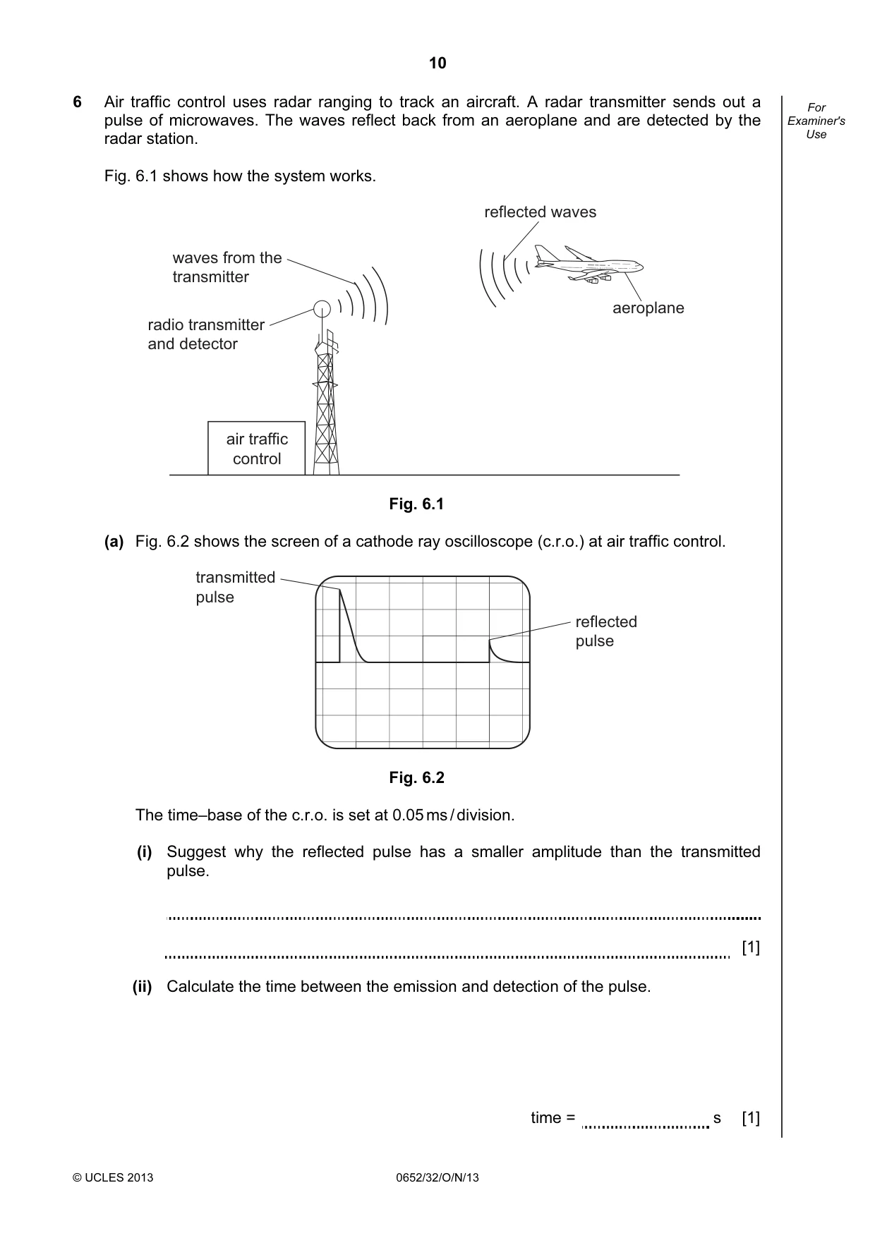 Cambridge IGCSE Physical Science 0652 2013 Oct/Nov Paper 3 · Variant 2 question paper, page 10 of 20