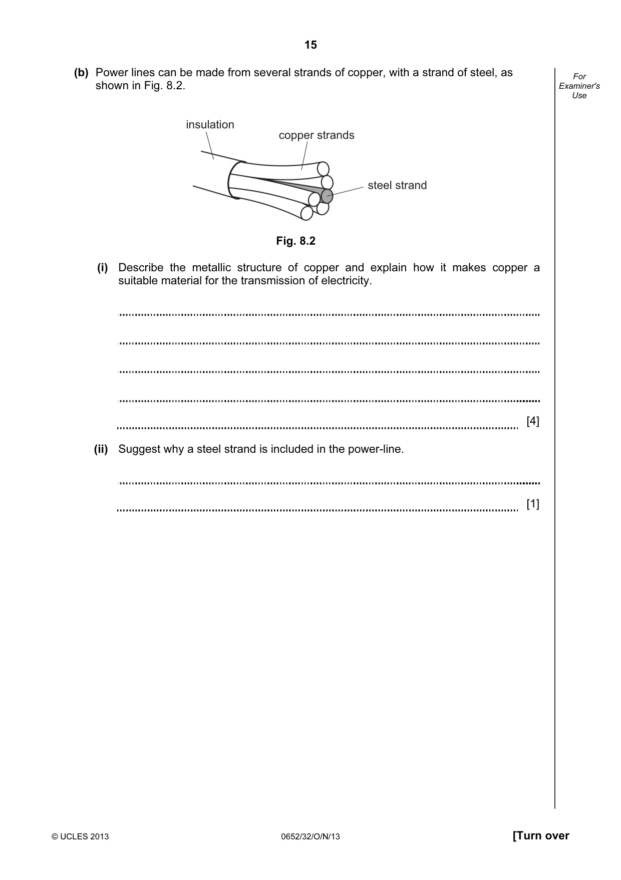 Cambridge IGCSE Physical Science 0652 2013 Oct/Nov Paper 3 · Variant 2 question paper, page 15 of 20