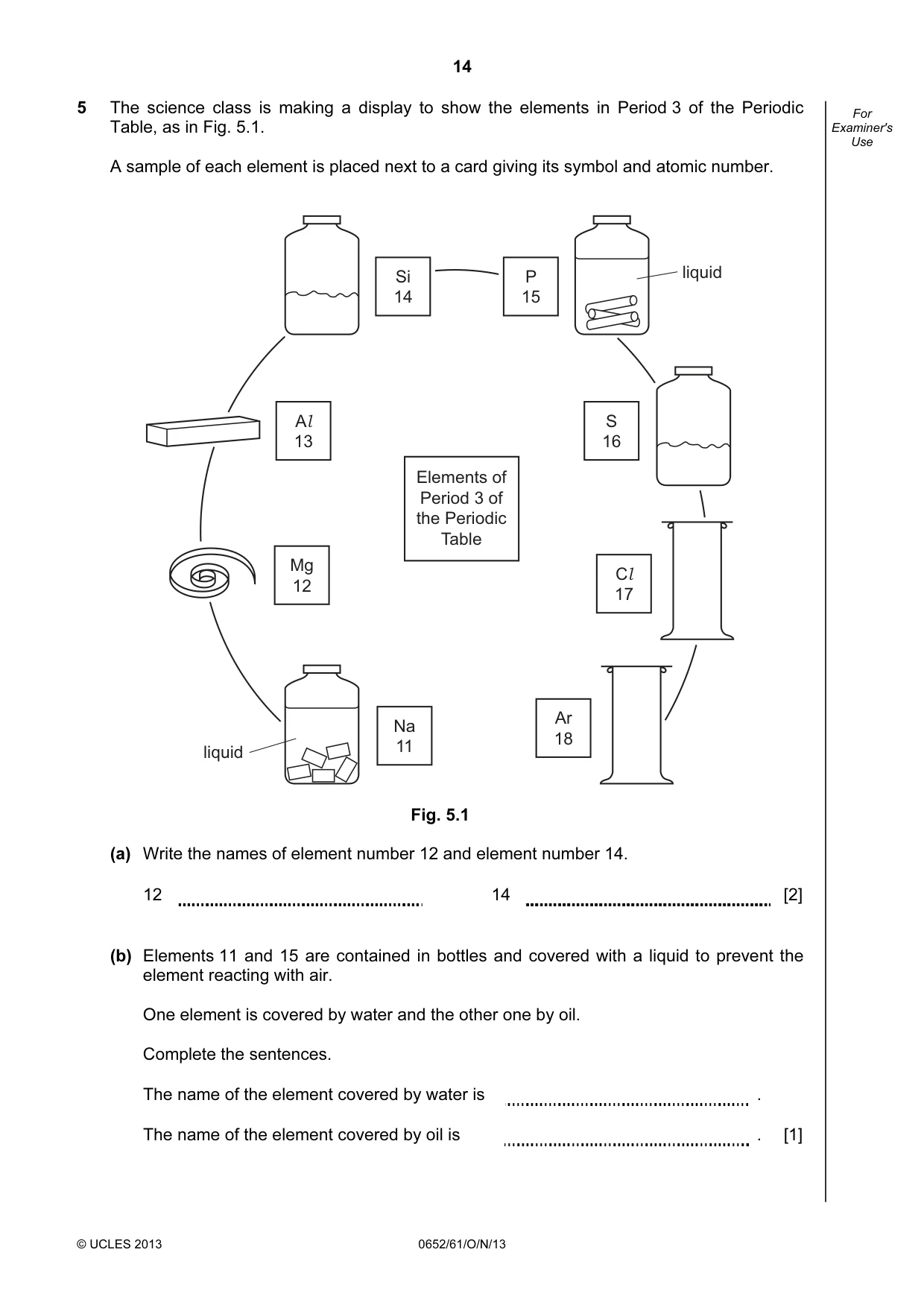 Cambridge IGCSE Physical Science 0652 2013 Oct/Nov Paper 6 · Variant 1 question paper, page 14 of 20