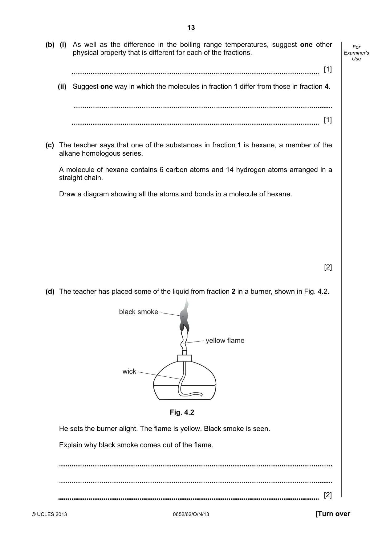Cambridge IGCSE Physical Science 0652 2013 Oct/Nov Paper 6 · Variant 2 question paper, page 13 of 20