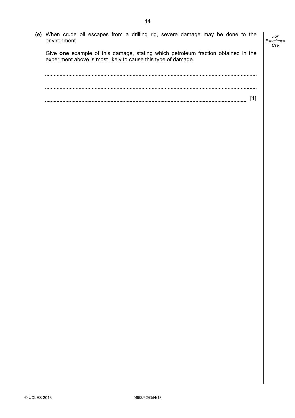 Cambridge IGCSE Physical Science 0652 2013 Oct/Nov Paper 6 · Variant 2 question paper, page 14 of 20