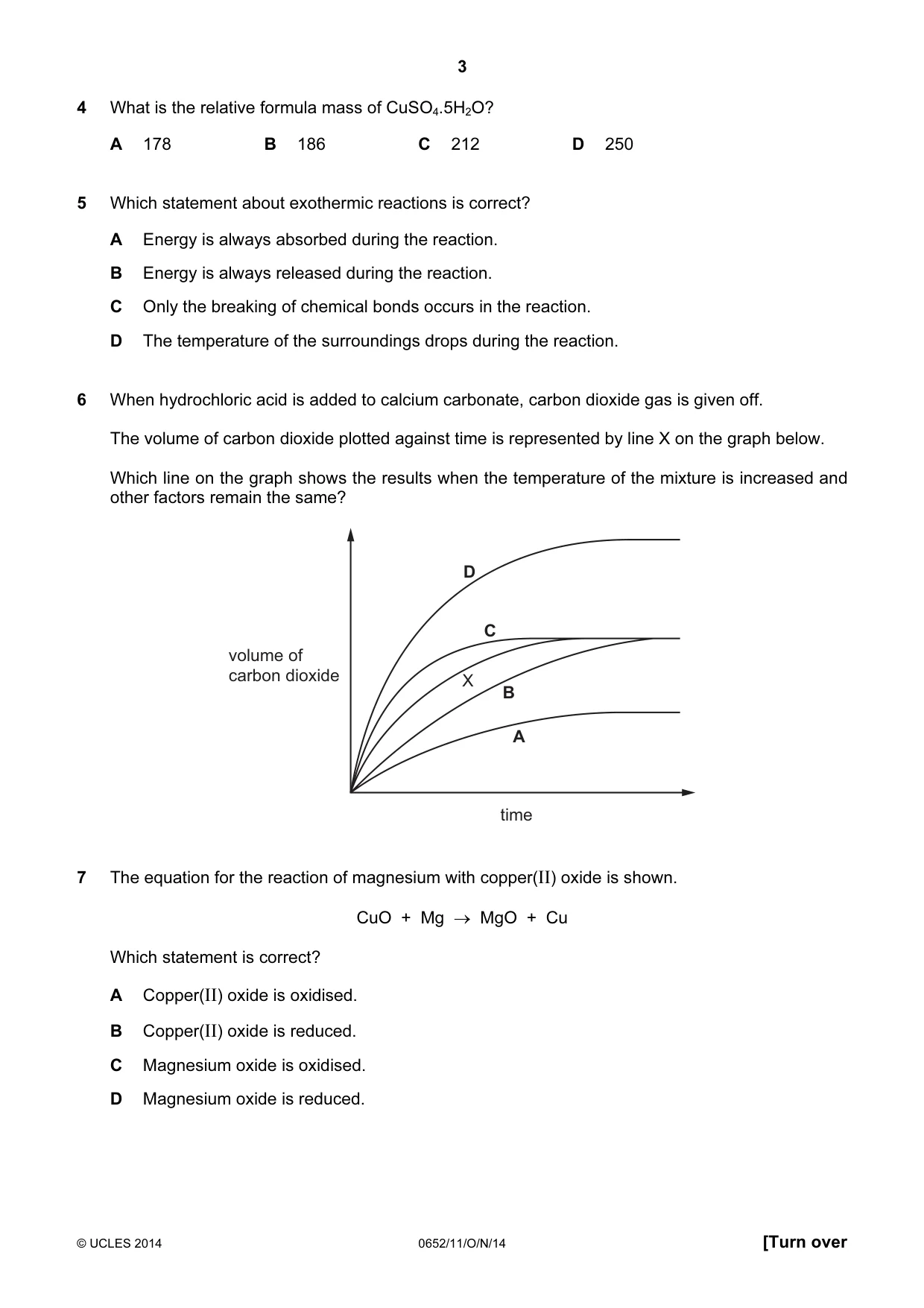 Cambridge IGCSE Physical Science 0652 2014 Oct/Nov Paper 1 · Variant 1 question paper, page 3 of 16