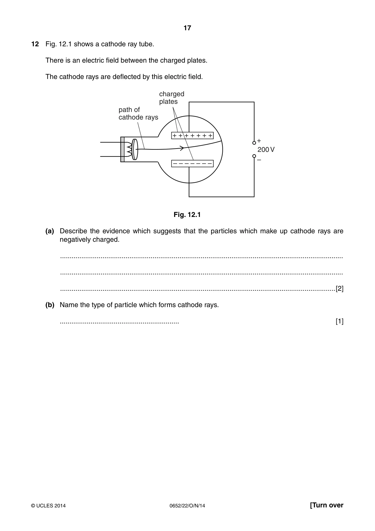 Cambridge IGCSE Physical Science 0652 2014 Oct/Nov Paper 2 · Variant 2 question paper, page 17 of 20