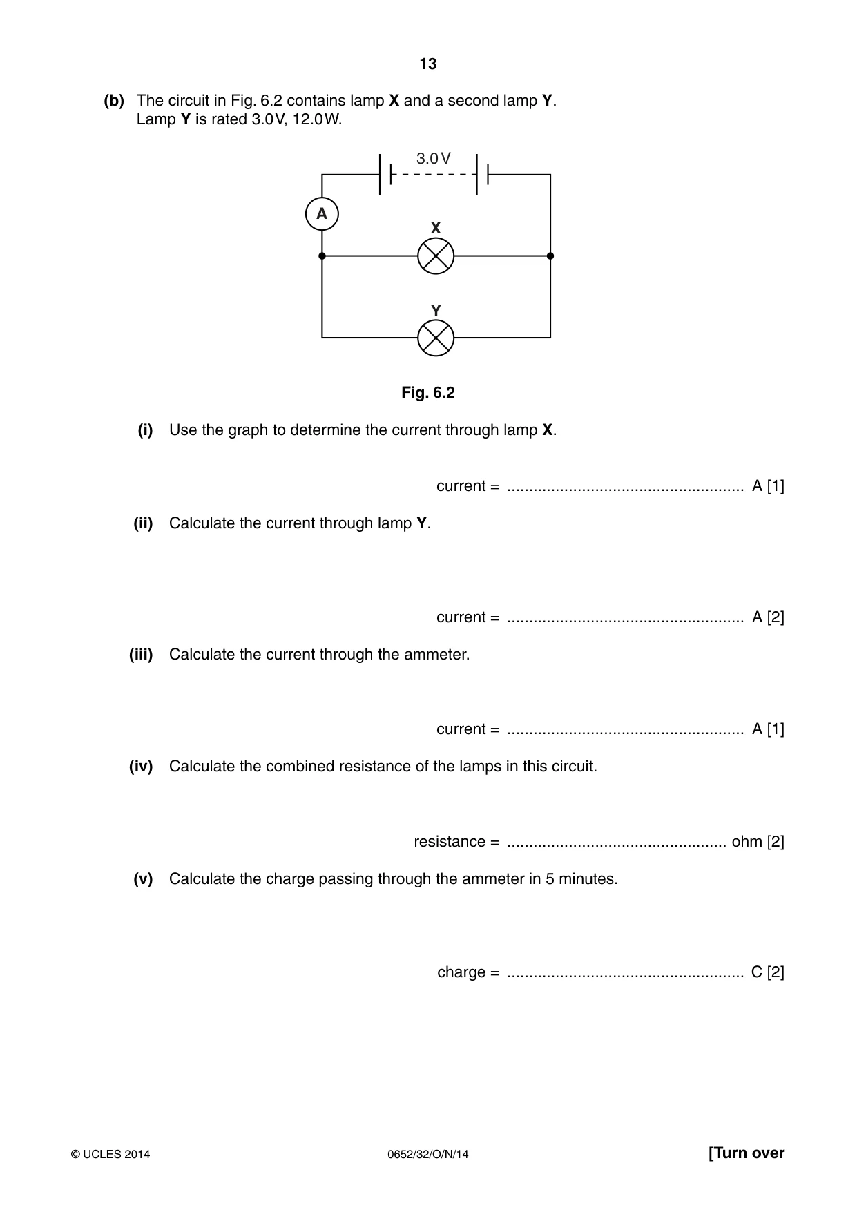 Cambridge IGCSE Physical Science 0652 2014 Oct/Nov Paper 3 · Variant 2 question paper, page 13 of 20