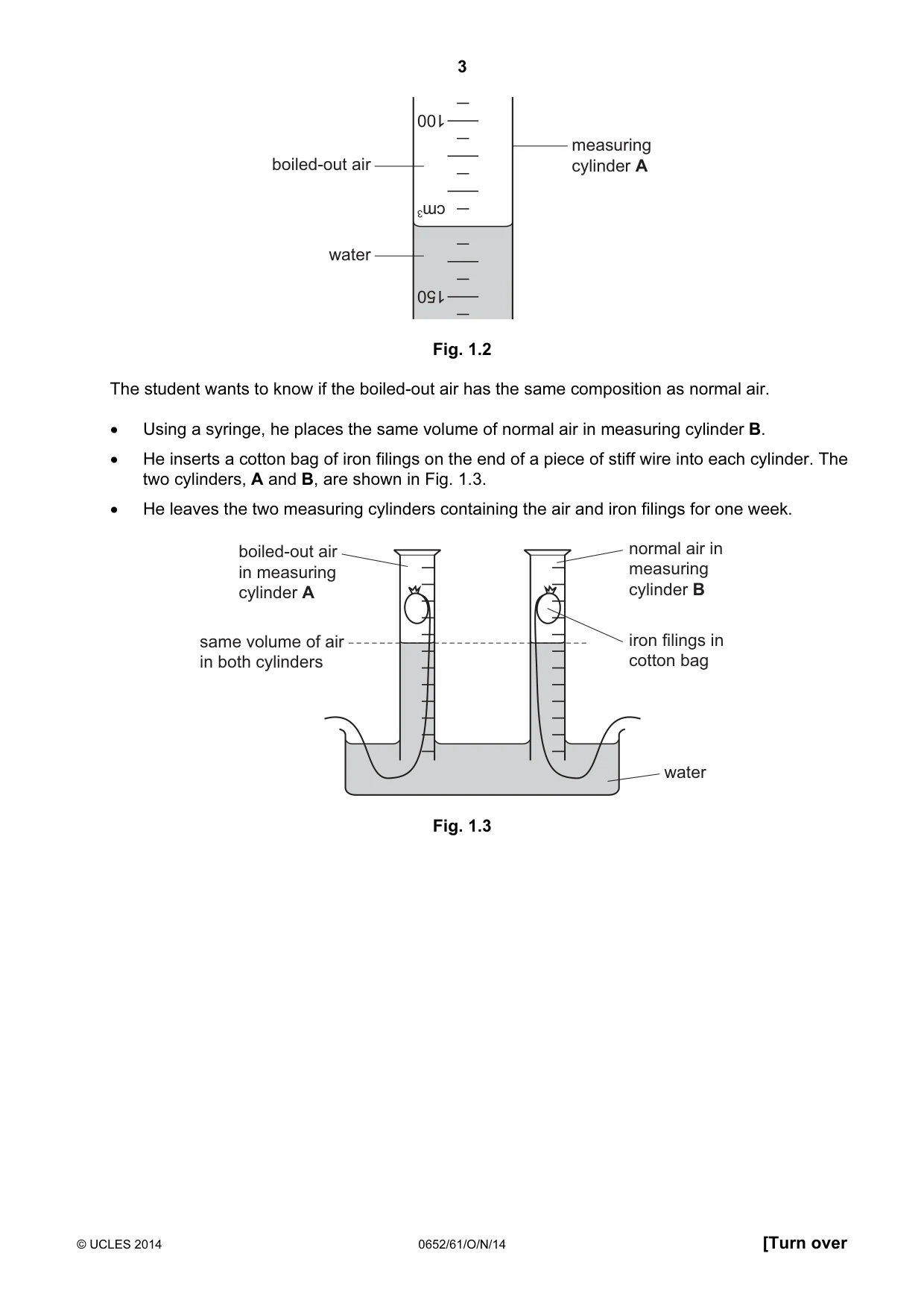 Cambridge IGCSE Physical Science 0652 2014 Oct/Nov Paper 6 · Variant 1 question paper, page 3 of 28
