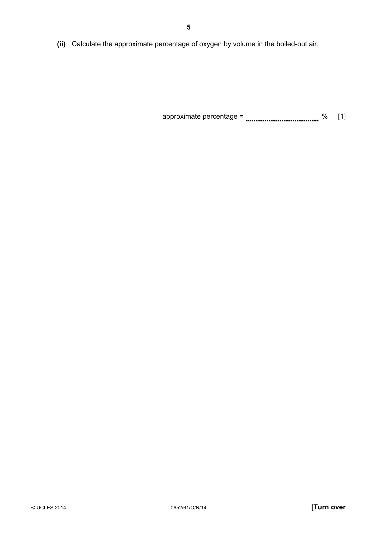 Cambridge IGCSE Physical Science 0652 2014 Oct/Nov Paper 6 · Variant 1 question paper, page 5 of 28