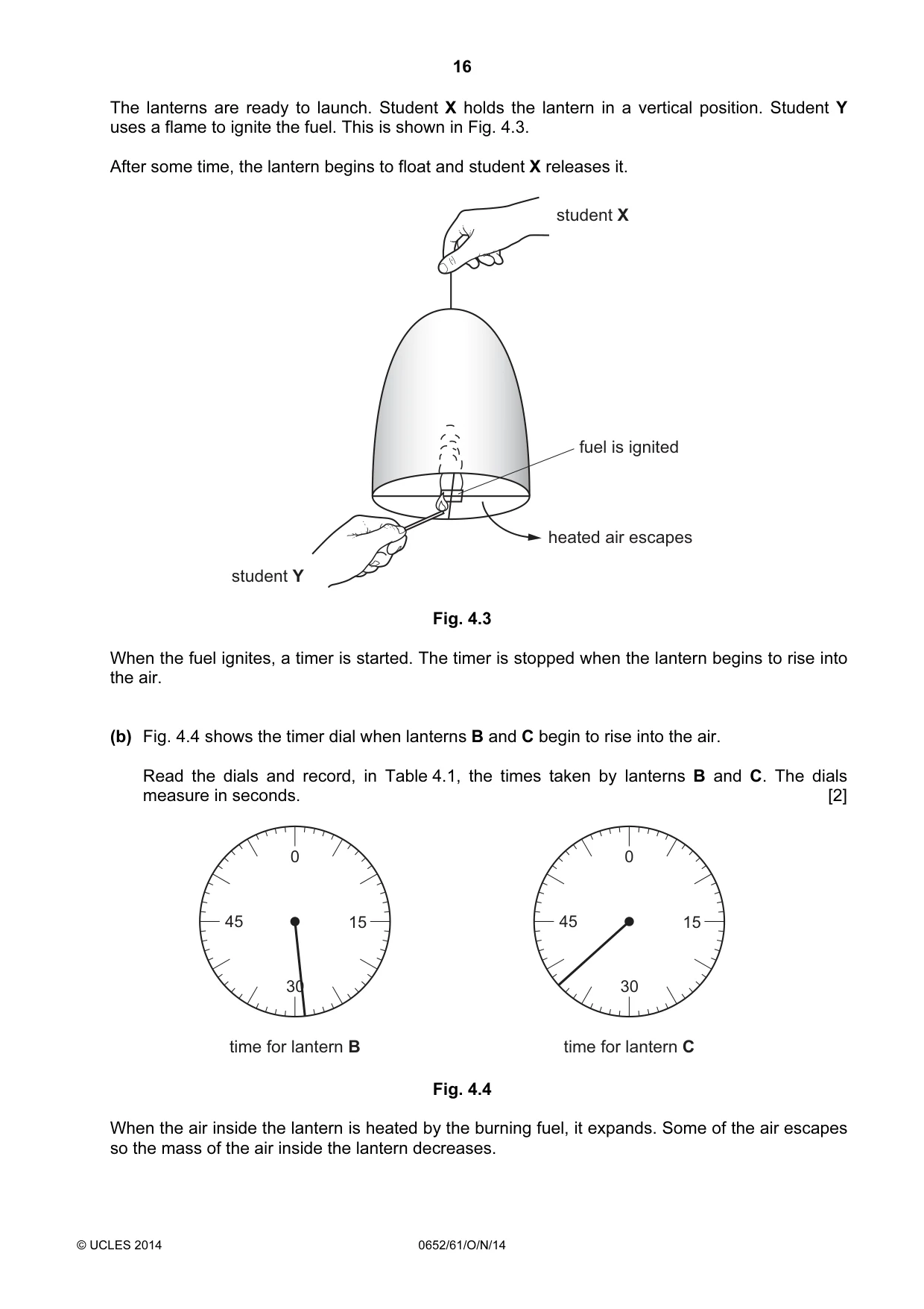 Cambridge IGCSE Physical Science 0652 2014 Oct/Nov Paper 6 · Variant 1 question paper, page 16 of 28