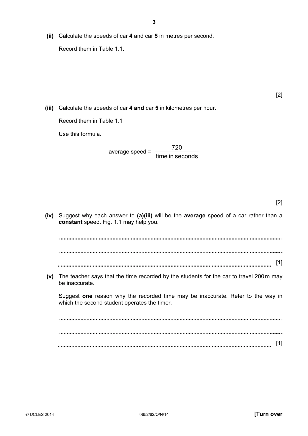 Cambridge IGCSE Physical Science 0652 2014 Oct/Nov Paper 6 · Variant 2 question paper, page 3 of 20