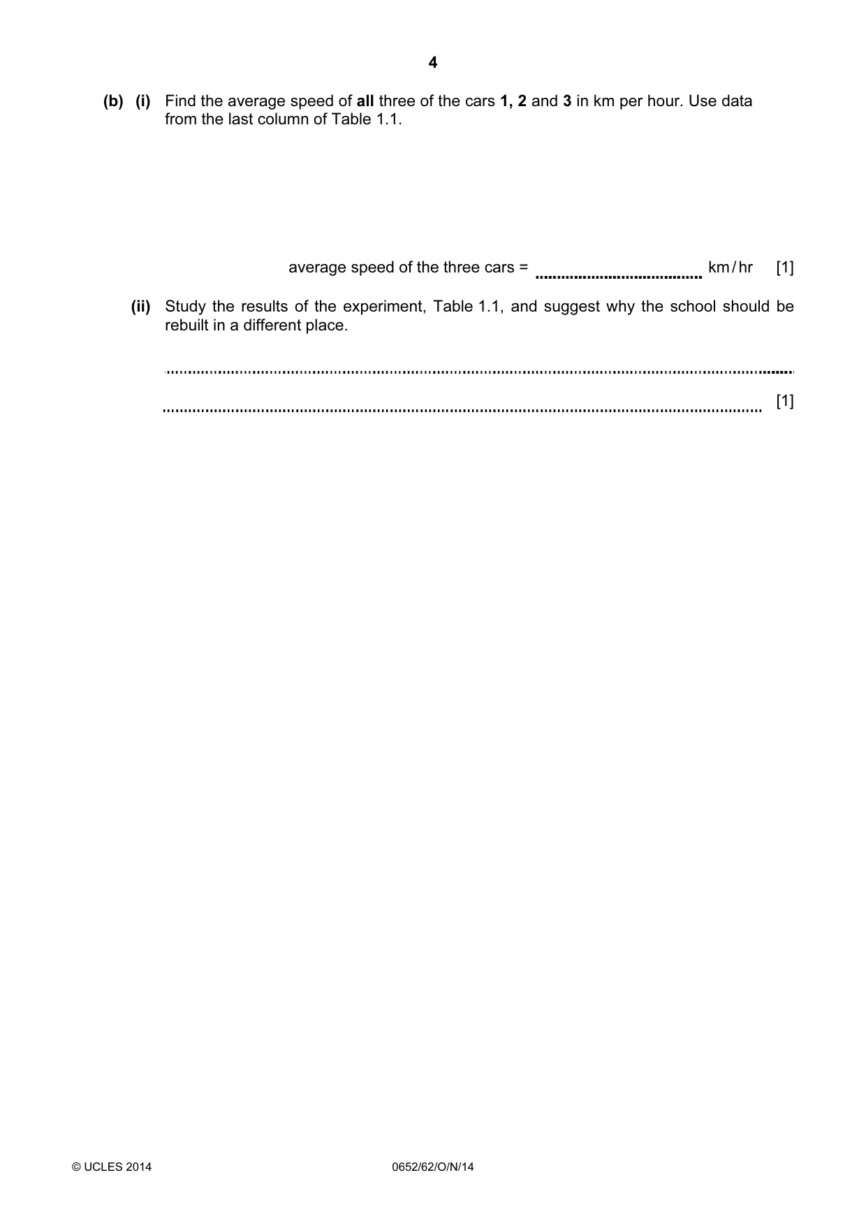Cambridge IGCSE Physical Science 0652 2014 Oct/Nov Paper 6 · Variant 2 question paper, page 4 of 20