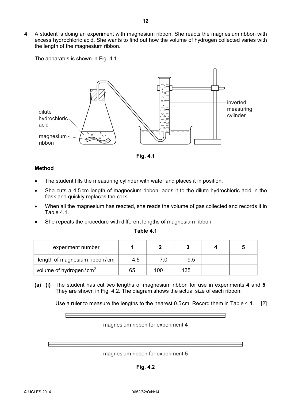 Cambridge IGCSE Physical Science 0652 2014 Oct/Nov Paper 6 · Variant 2 question paper, page 12 of 20