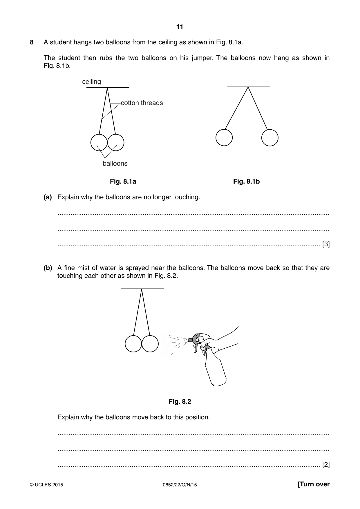 Cambridge IGCSE Physical Science 0652 2015 Oct/Nov Paper 2 · Variant 2 question paper, page 11 of 20