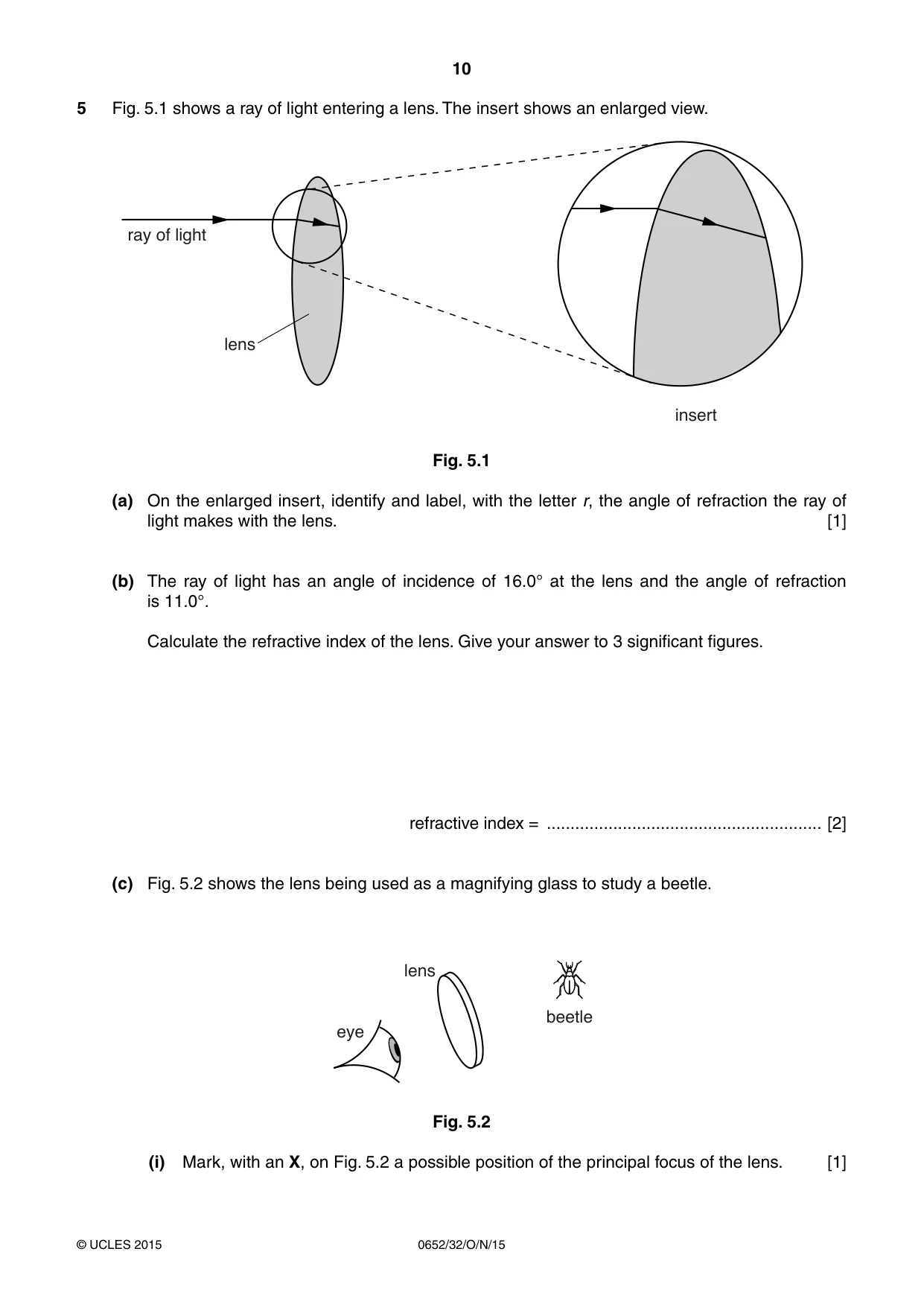 Cambridge IGCSE Physical Science 0652 2015 Oct/Nov Paper 3 · Variant 2 question paper, page 10 of 24