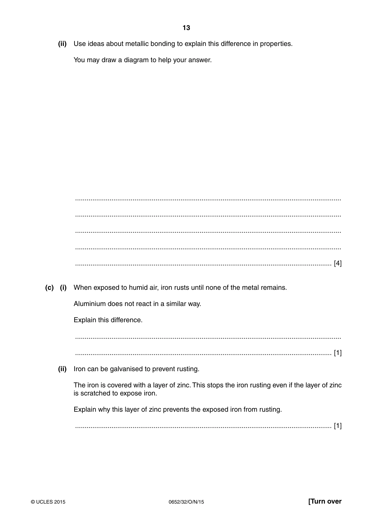 Cambridge IGCSE Physical Science 0652 2015 Oct/Nov Paper 3 · Variant 2 question paper, page 13 of 24