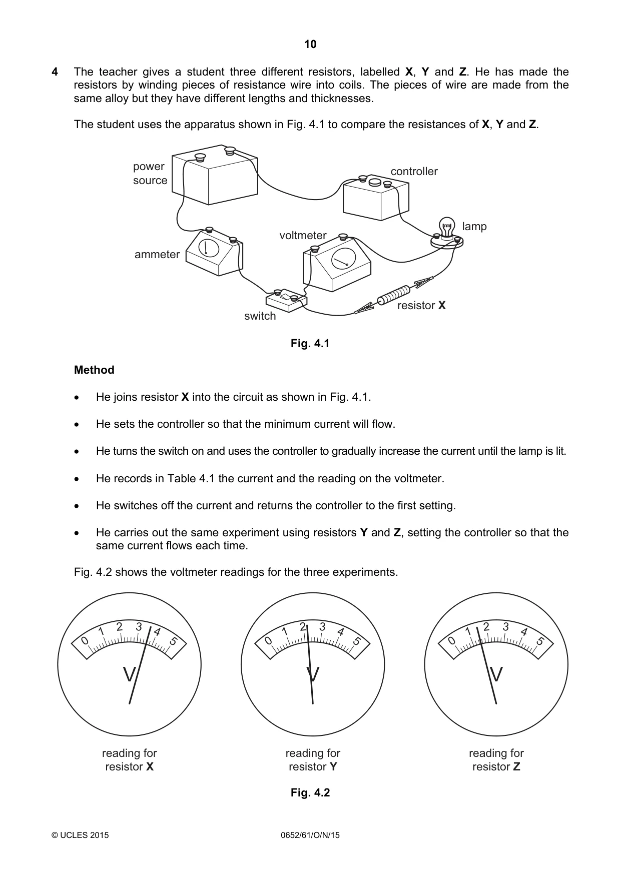 Cambridge IGCSE Physical Science 0652 2015 Oct/Nov Paper 6 · Variant 1 question paper, page 10 of 20