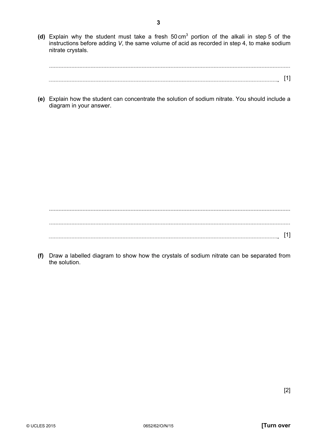 Cambridge IGCSE Physical Science 0652 2015 Oct/Nov Paper 6 · Variant 2 question paper, page 3 of 24