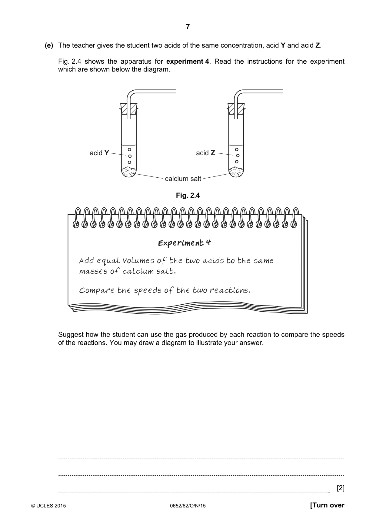 Cambridge IGCSE Physical Science 0652 2015 Oct/Nov Paper 6 · Variant 2 question paper, page 7 of 24