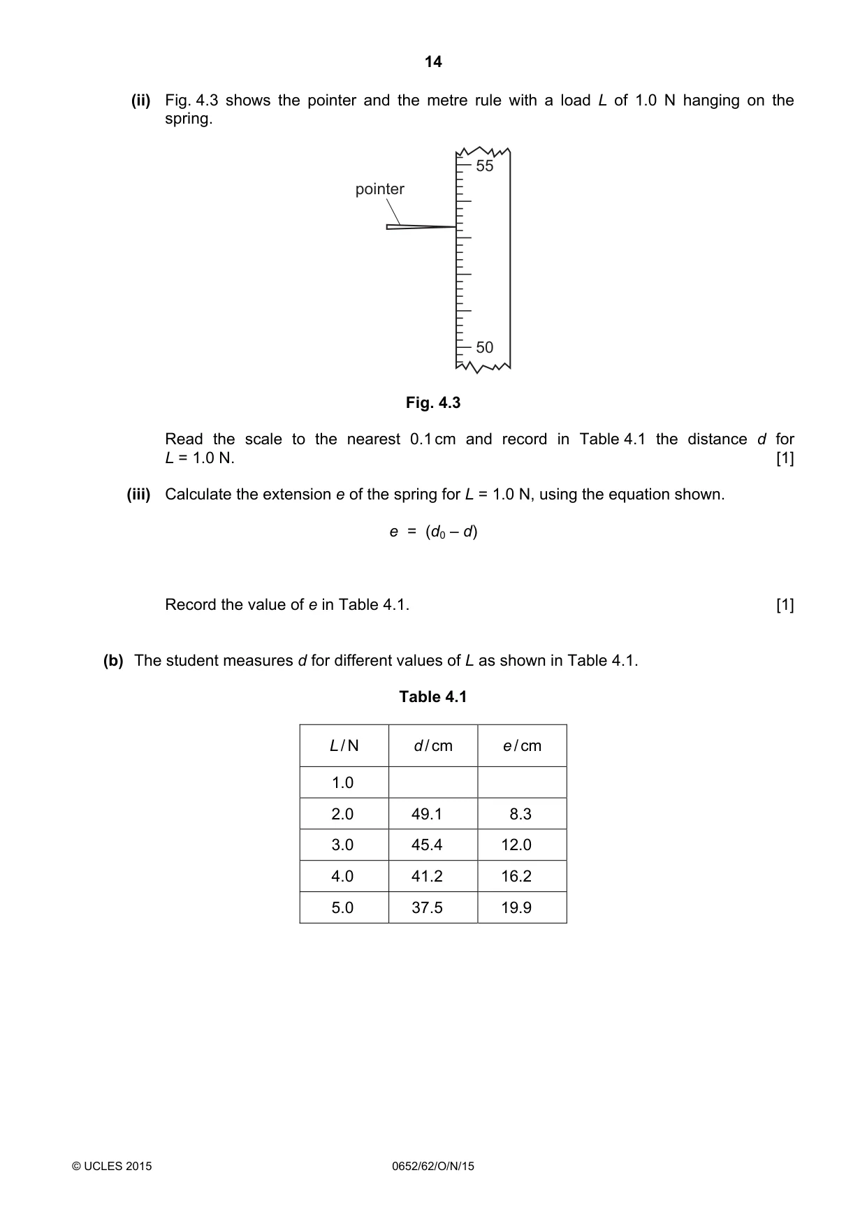 Cambridge IGCSE Physical Science 0652 2015 Oct/Nov Paper 6 · Variant 2 question paper, page 14 of 24