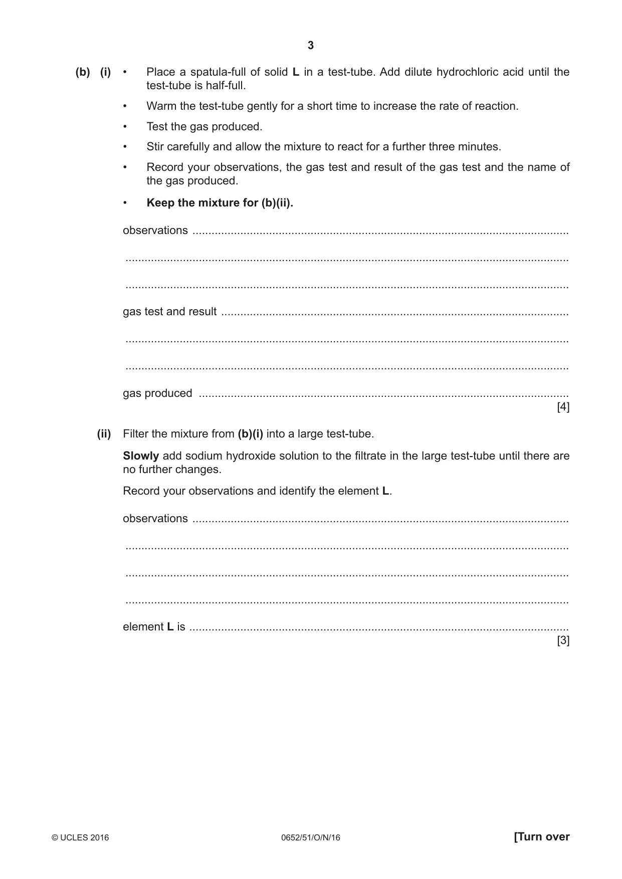 Cambridge IGCSE Physical Science 0652 2016 Oct/Nov Paper 5 · Variant 1 question paper, page 3 of 12