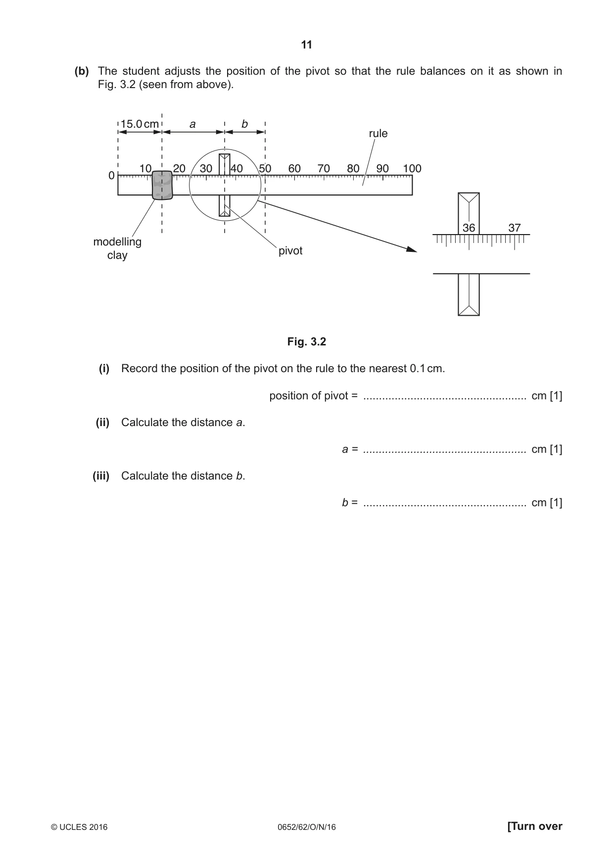 Cambridge IGCSE Physical Science 0652 2016 Oct/Nov Paper 6 · Variant 2 question paper, page 11 of 24