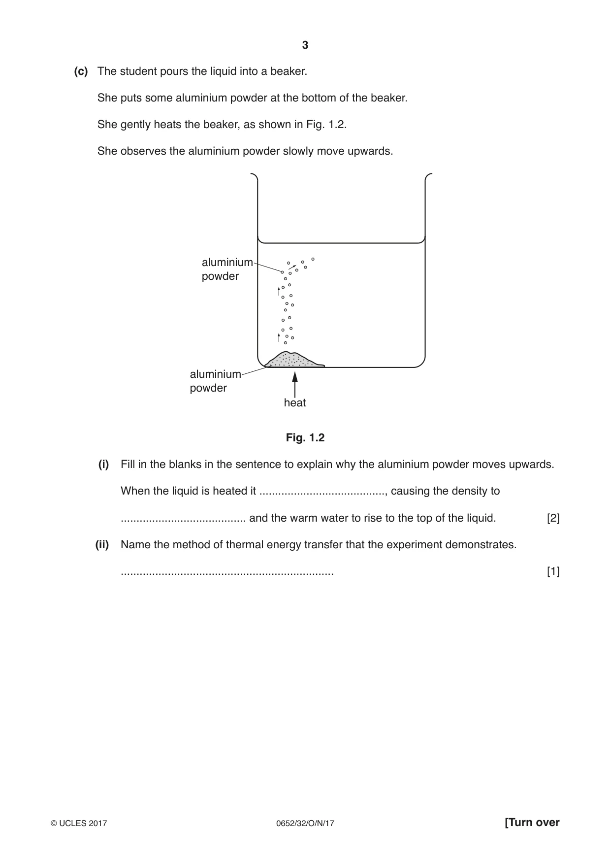 Cambridge IGCSE Physical Science 0652 2017 Oct/Nov Paper 3 · Variant 2 question paper, page 3 of 20