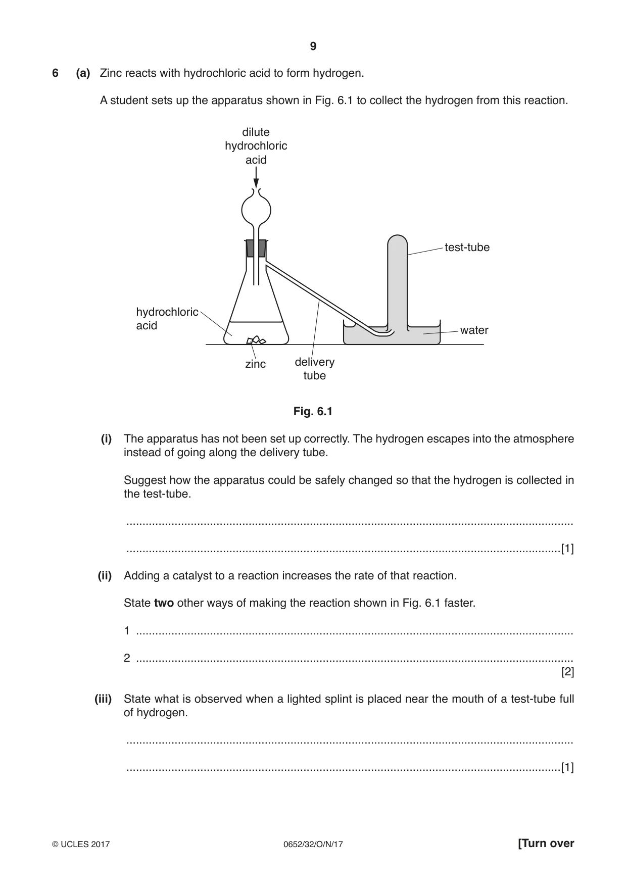 Cambridge IGCSE Physical Science 0652 2017 Oct/Nov Paper 3 · Variant 2 question paper, page 9 of 20