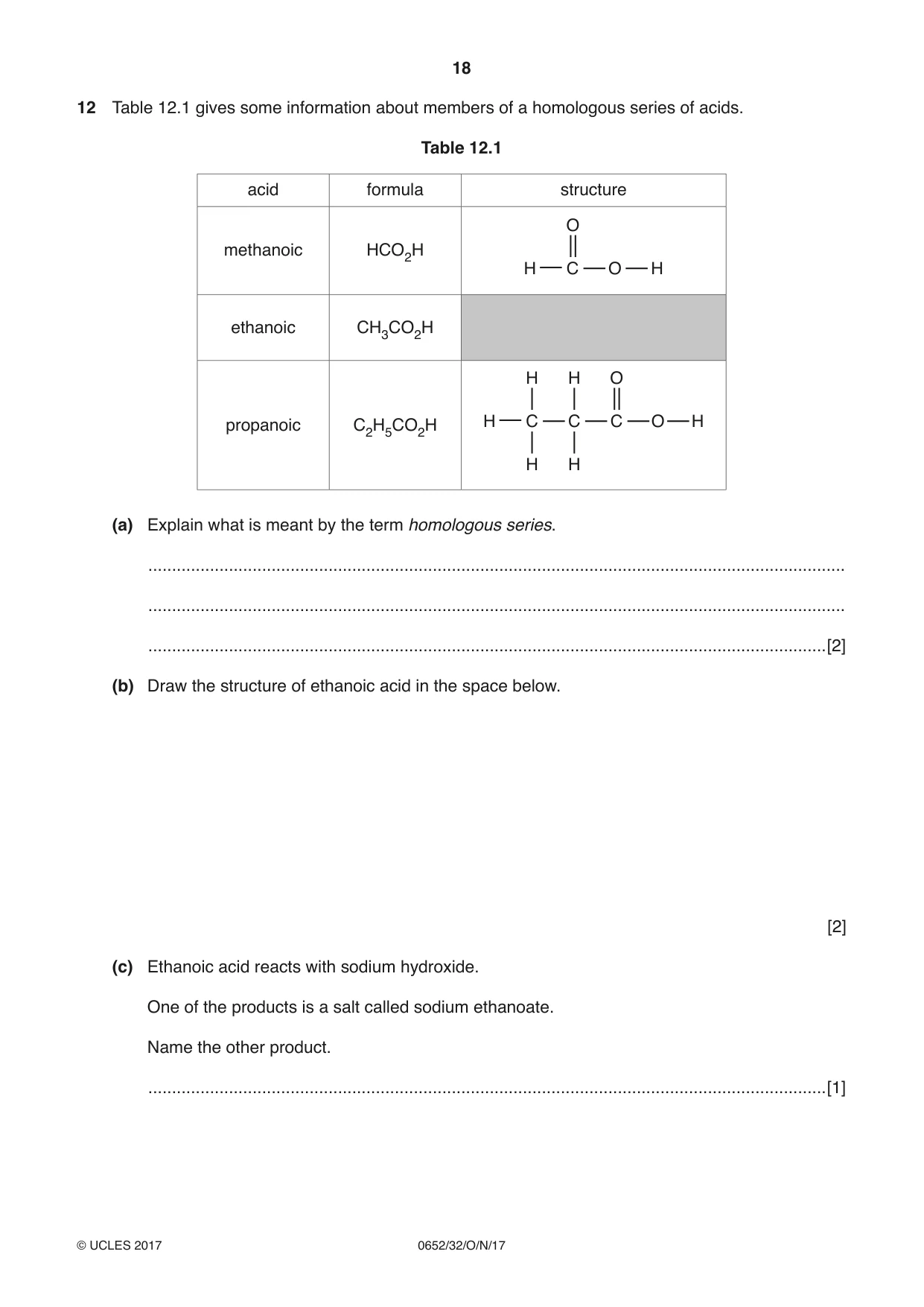 Cambridge IGCSE Physical Science 0652 2017 Oct/Nov Paper 3 · Variant 2 question paper, page 18 of 20