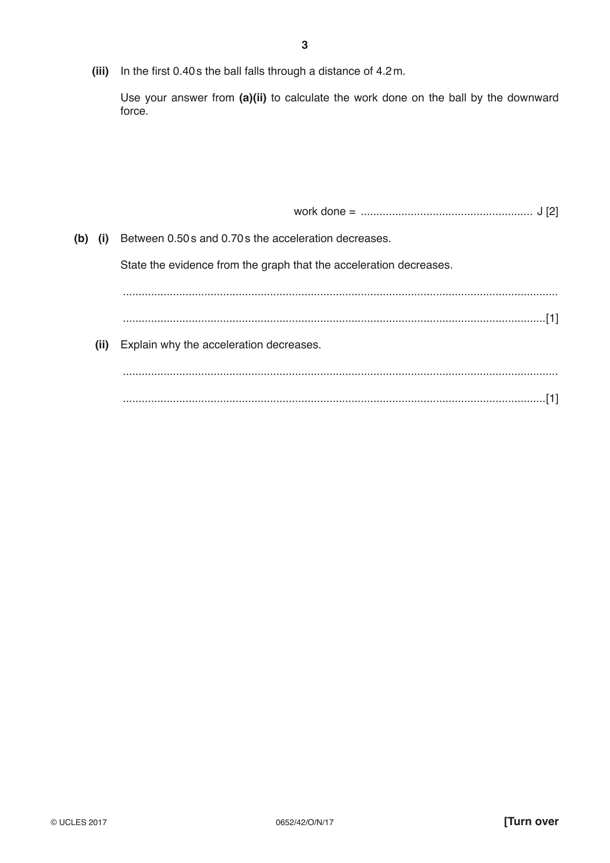 Cambridge IGCSE Physical Science 0652 2017 Oct/Nov Paper 4 · Variant 2 question paper, page 3 of 20