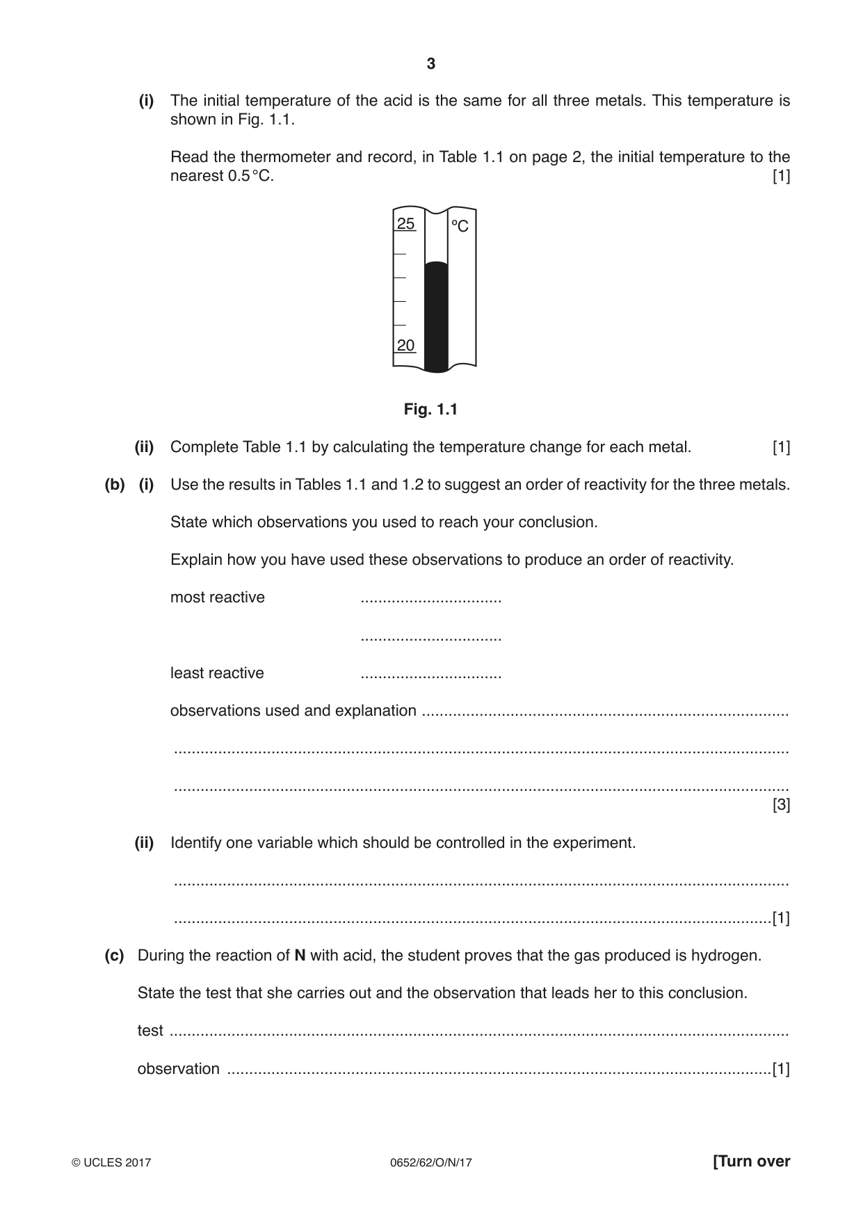 Cambridge IGCSE Physical Science 0652 2017 Oct/Nov Paper 6 · Variant 2 question paper, page 3 of 24