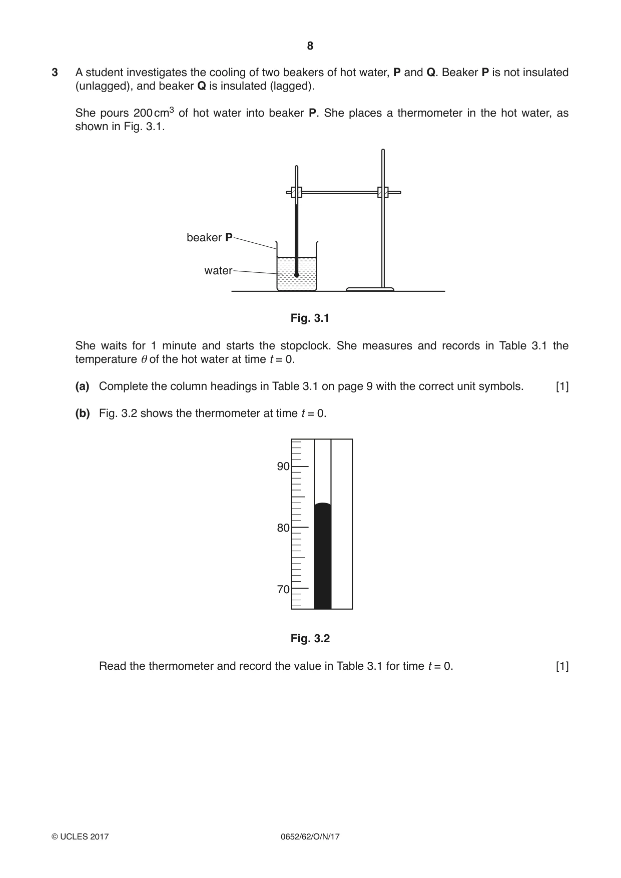 Cambridge IGCSE Physical Science 0652 2017 Oct/Nov Paper 6 · Variant 2 question paper, page 8 of 24