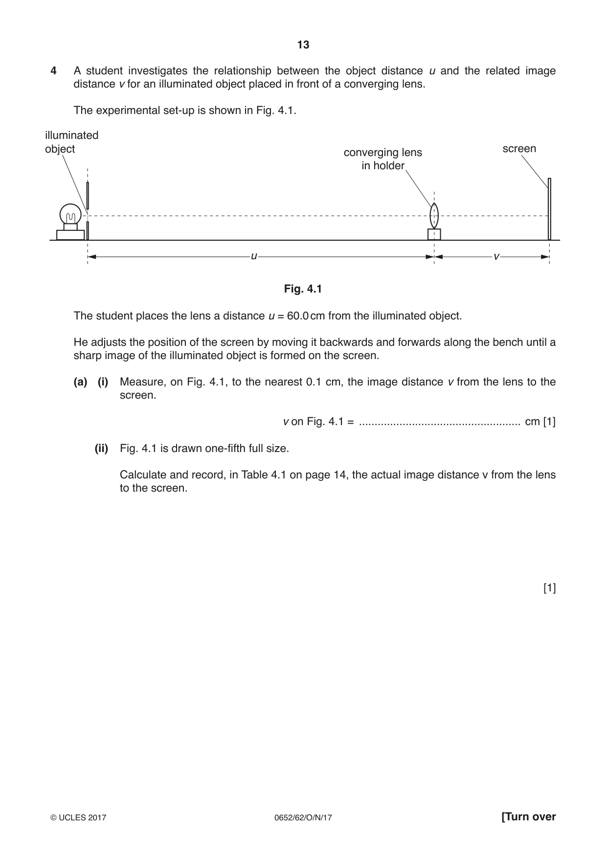 Cambridge IGCSE Physical Science 0652 2017 Oct/Nov Paper 6 · Variant 2 question paper, page 13 of 24