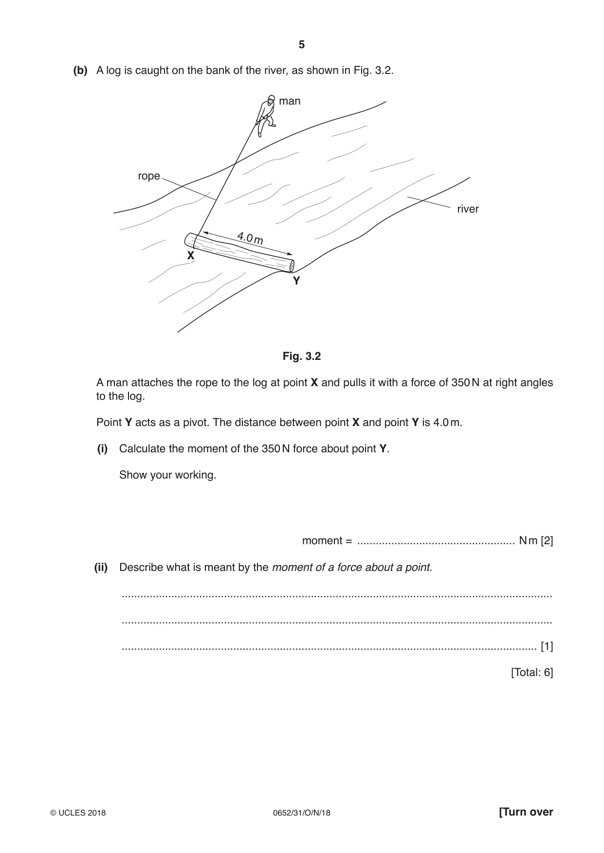 Cambridge IGCSE Physical Science 0652 2018 Oct/Nov Paper 3 · Variant 1 question paper, page 5 of 20