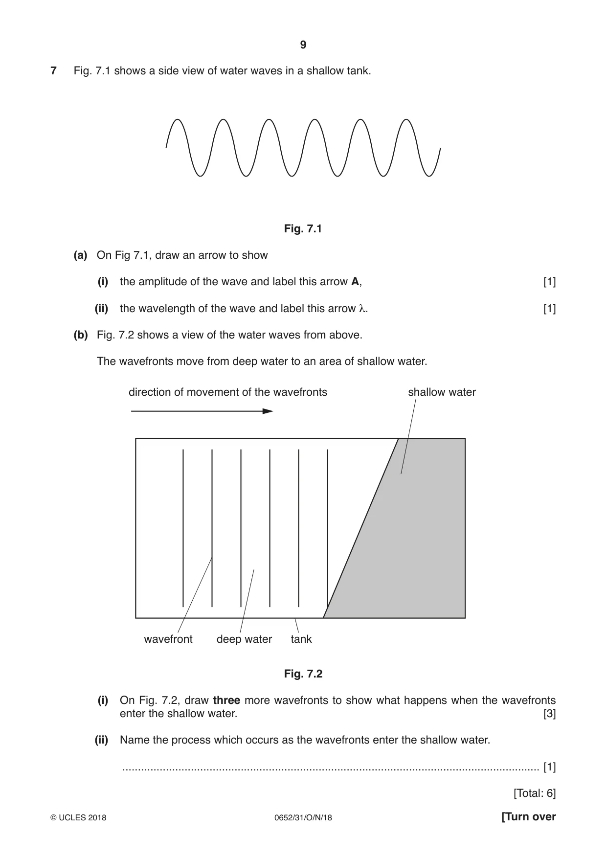 Cambridge IGCSE Physical Science 0652 2018 Oct/Nov Paper 3 · Variant 1 question paper, page 9 of 20
