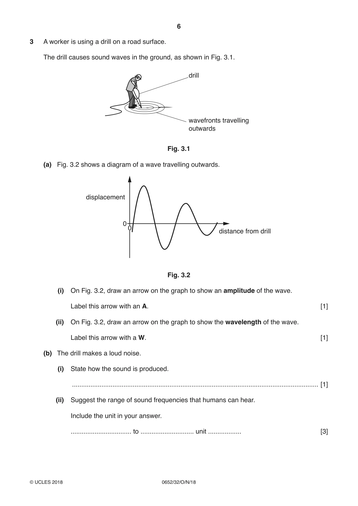 Cambridge IGCSE Physical Science 0652 2018 Oct/Nov Paper 3 · Variant 2 question paper, page 6 of 20