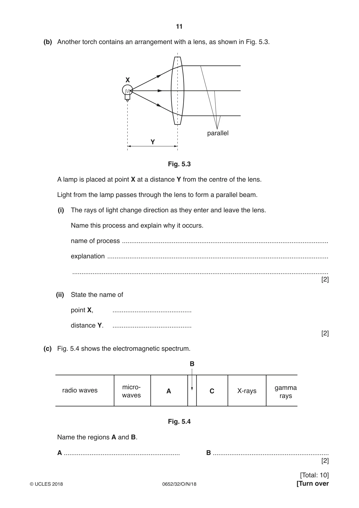 Cambridge IGCSE Physical Science 0652 2018 Oct/Nov Paper 3 · Variant 2 question paper, page 11 of 20