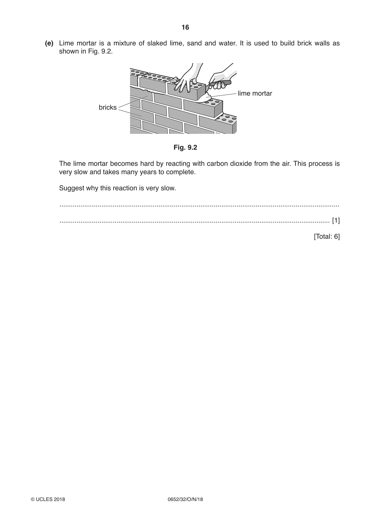 Cambridge IGCSE Physical Science 0652 2018 Oct/Nov Paper 3 · Variant 2 question paper, page 16 of 20