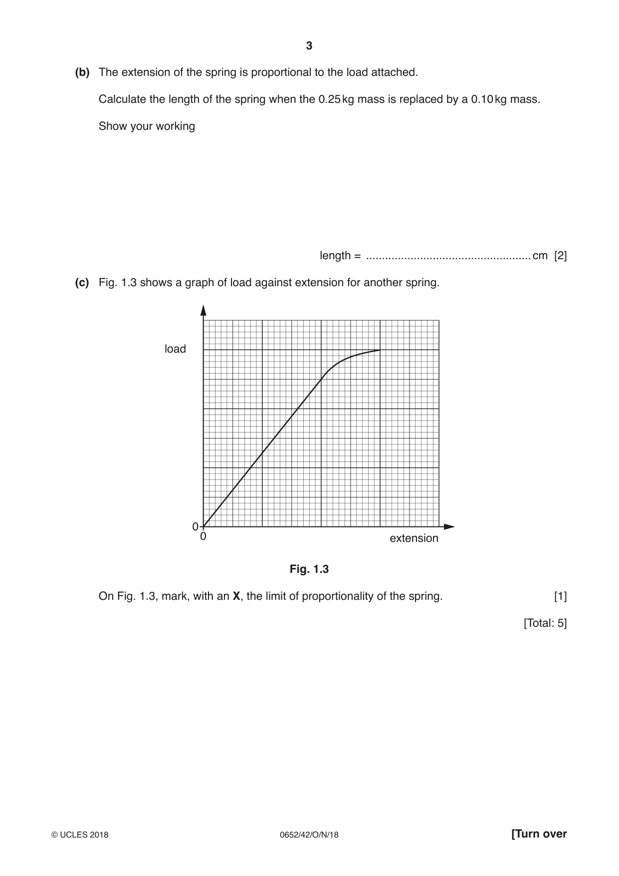 Cambridge IGCSE Physical Science 0652 2018 Oct/Nov Paper 4 · Variant 2 question paper, page 3 of 20
