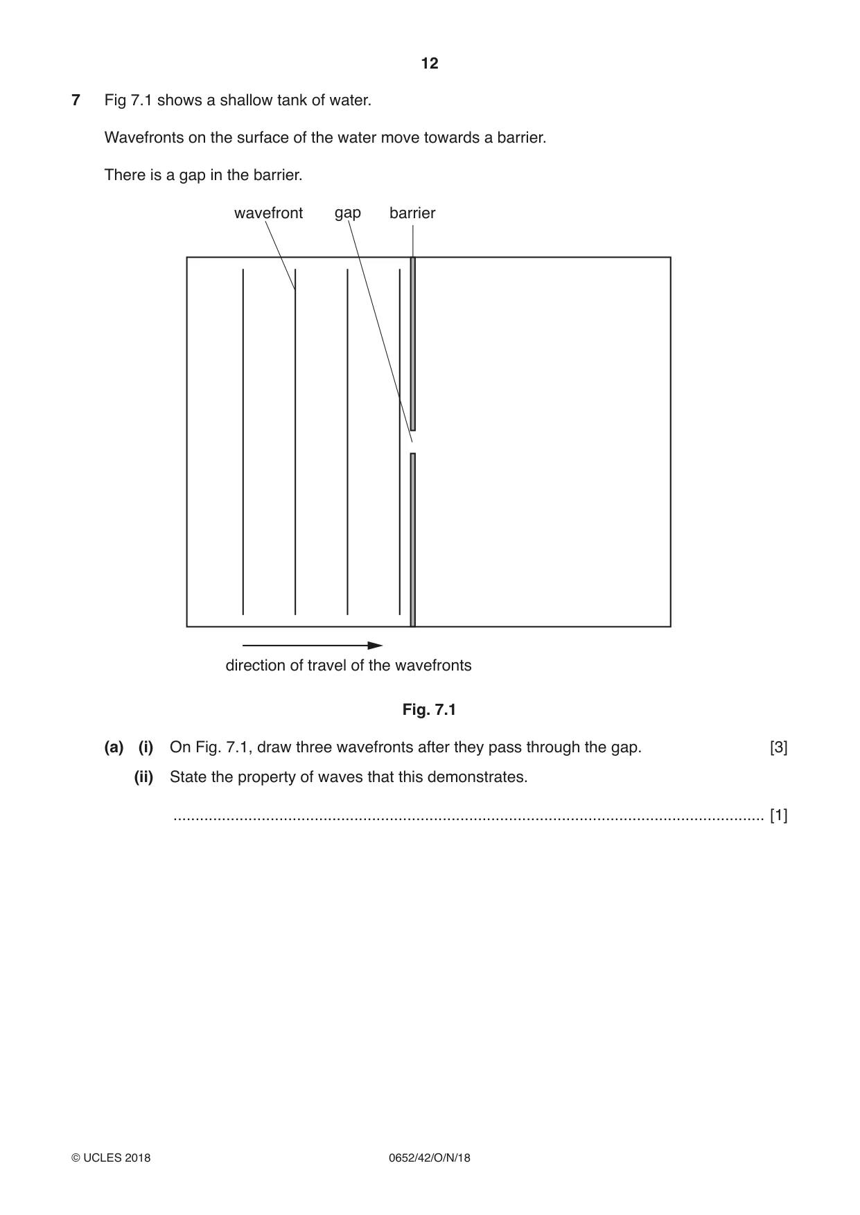 Cambridge IGCSE Physical Science 0652 2018 Oct/Nov Paper 4 · Variant 2 question paper, page 12 of 20