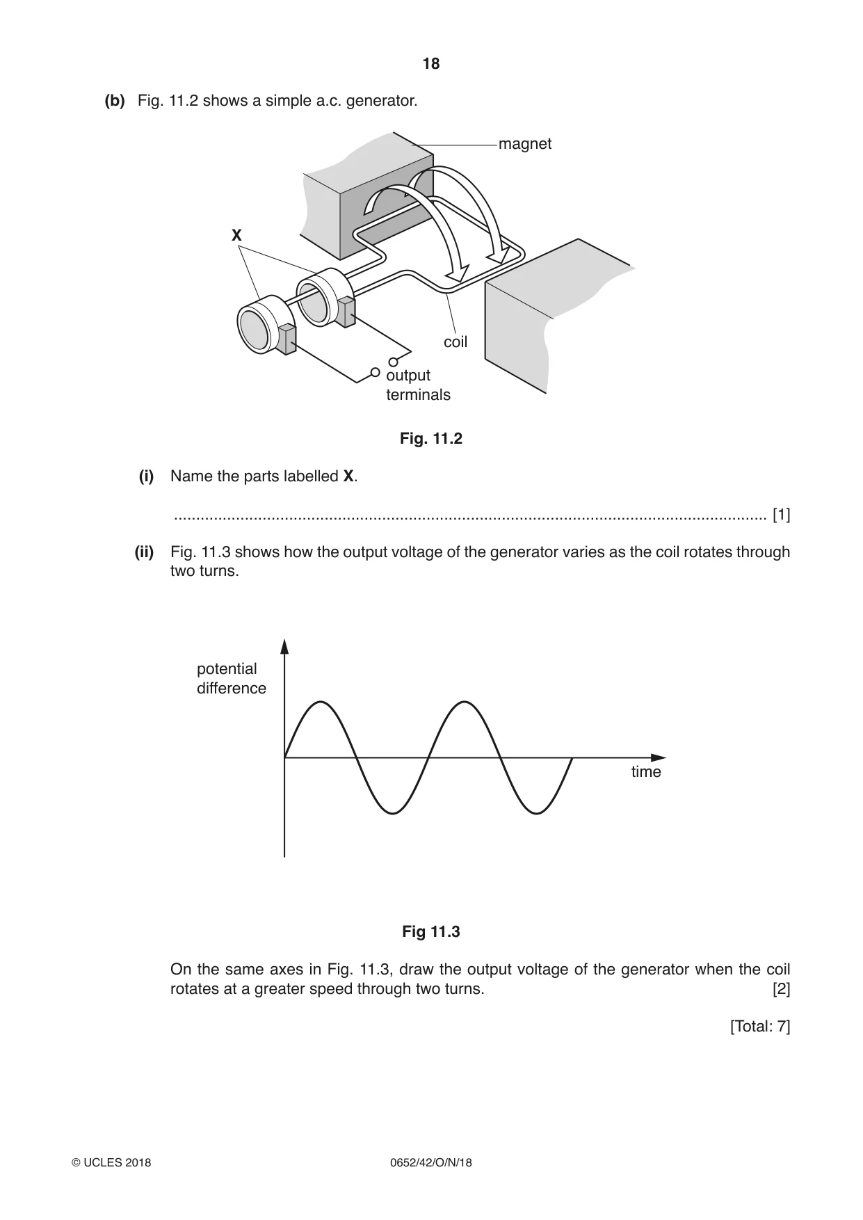Cambridge IGCSE Physical Science 0652 2018 Oct/Nov Paper 4 · Variant 2 question paper, page 18 of 20