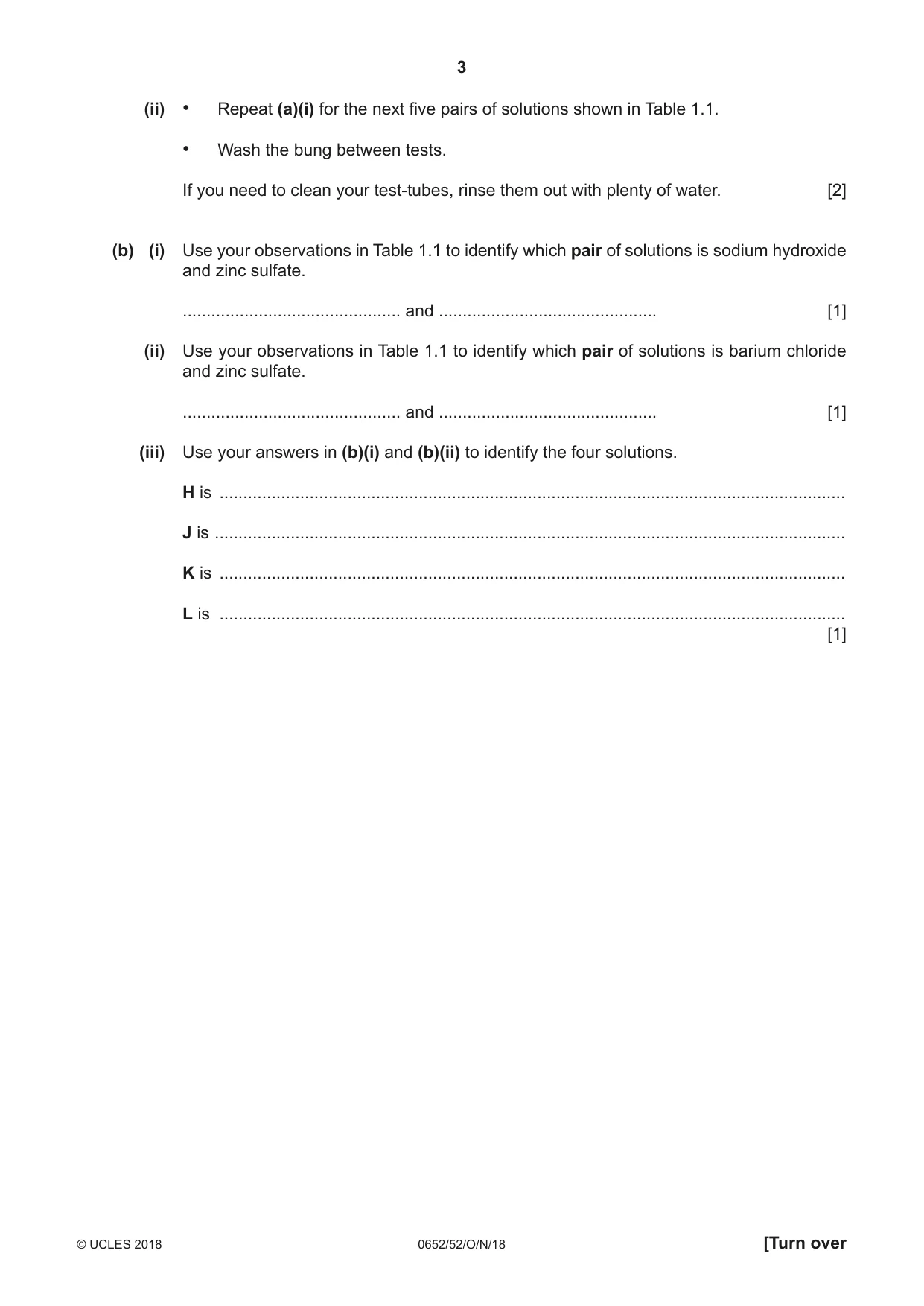Cambridge IGCSE Physical Science 0652 2018 Oct/Nov Paper 5 · Variant 2 question paper, page 3 of 12