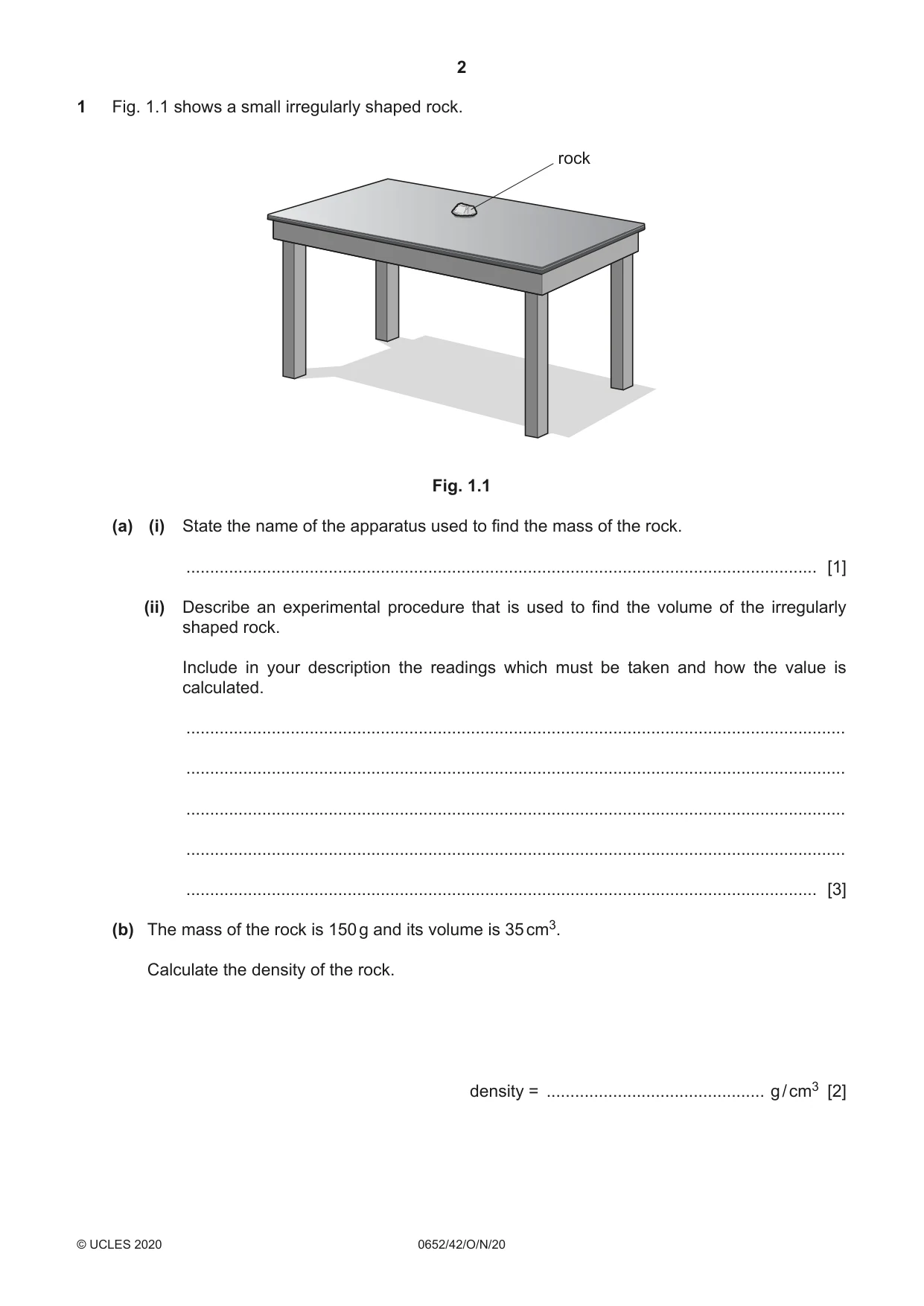 Cambridge IGCSE Physical Science 0652 2020 Oct/Nov Paper 4 · Variant 2 question paper, page 2 of 24