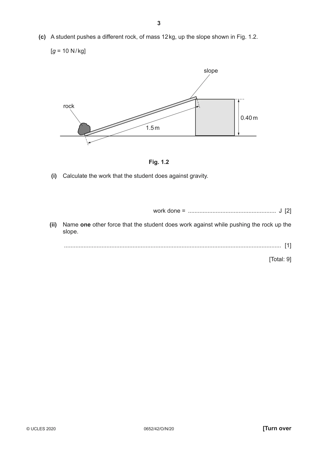Cambridge IGCSE Physical Science 0652 2020 Oct/Nov Paper 4 · Variant 2 question paper, page 3 of 24